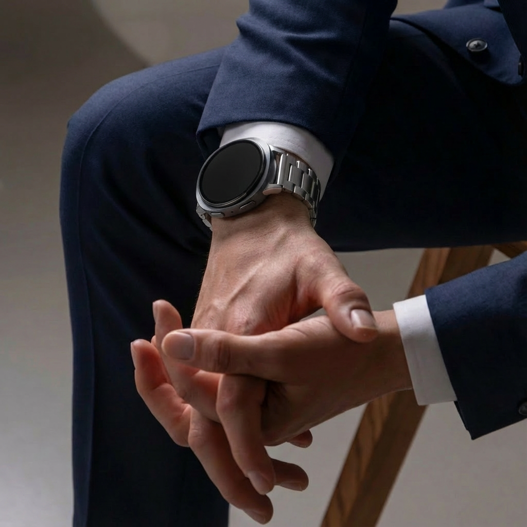 Bracelet titane Samsung Galaxy Watch 8 Classic (argent)