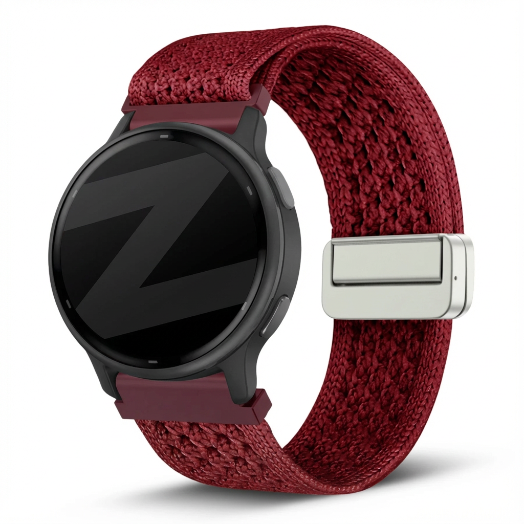 Bandz Bracelet nylon Vintage Garmin Vivoactive 5 (bordeaux)