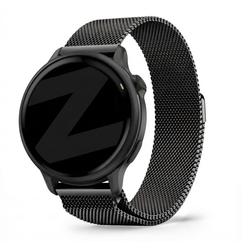 Bandz Bracelet milanais Garmin Vivoactive 6 (noir)