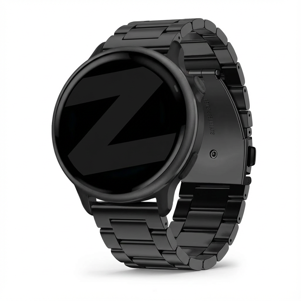 Bandz Bracelet acier 'Classic' Garmin Vivoactive 6 (noir)