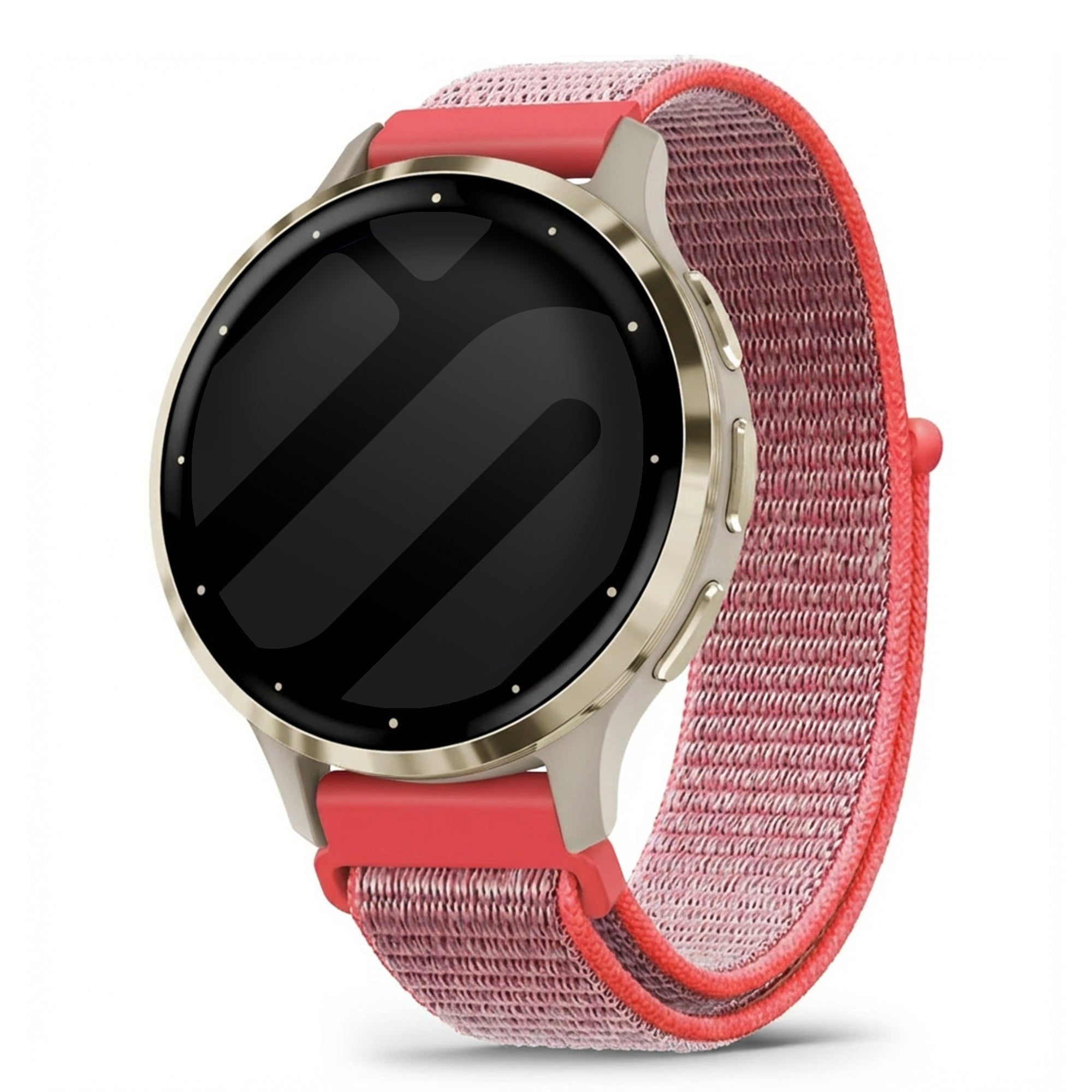 Bracelet nylon Garmin Venu 3s (rose/rouge)