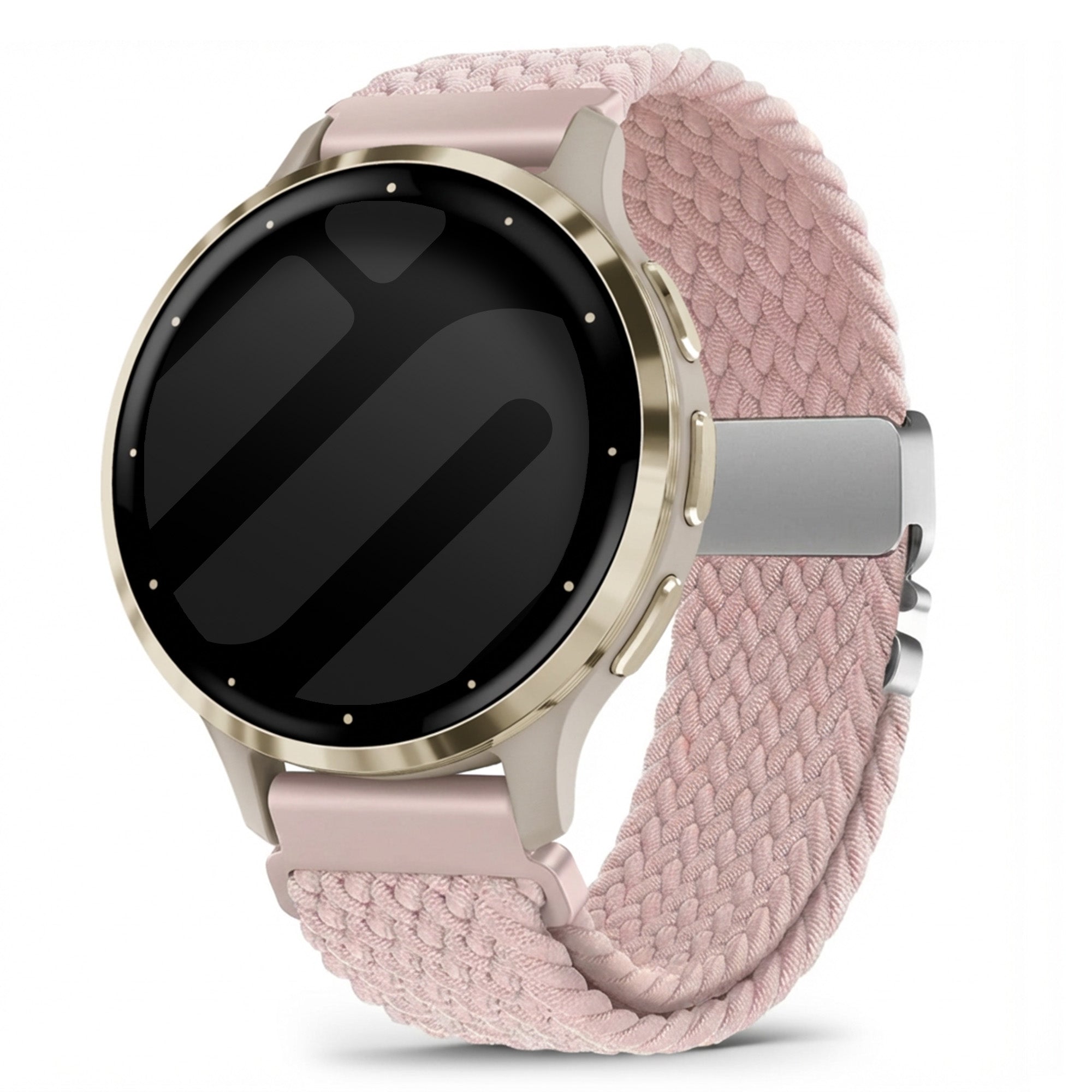 Bracelet tressé avec boucle Garmin Venu 3s (rose)