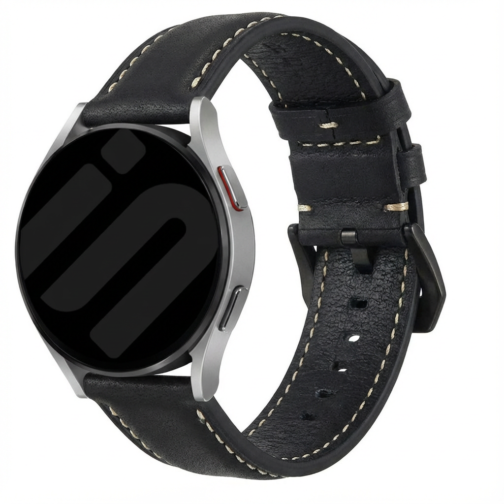 Bracelet cuir Garmin Venu X1 (noir)