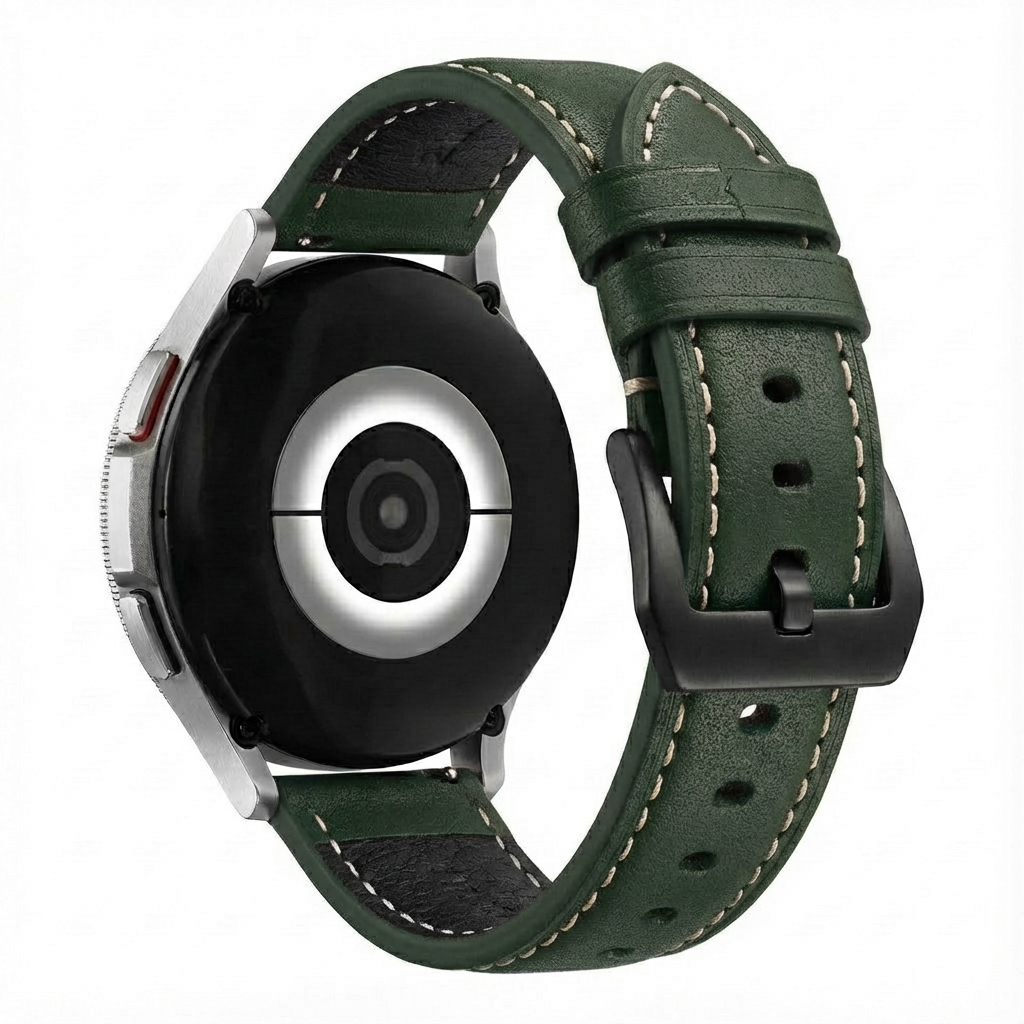 Bracelet cuir Garmin Venu X1 (vert)