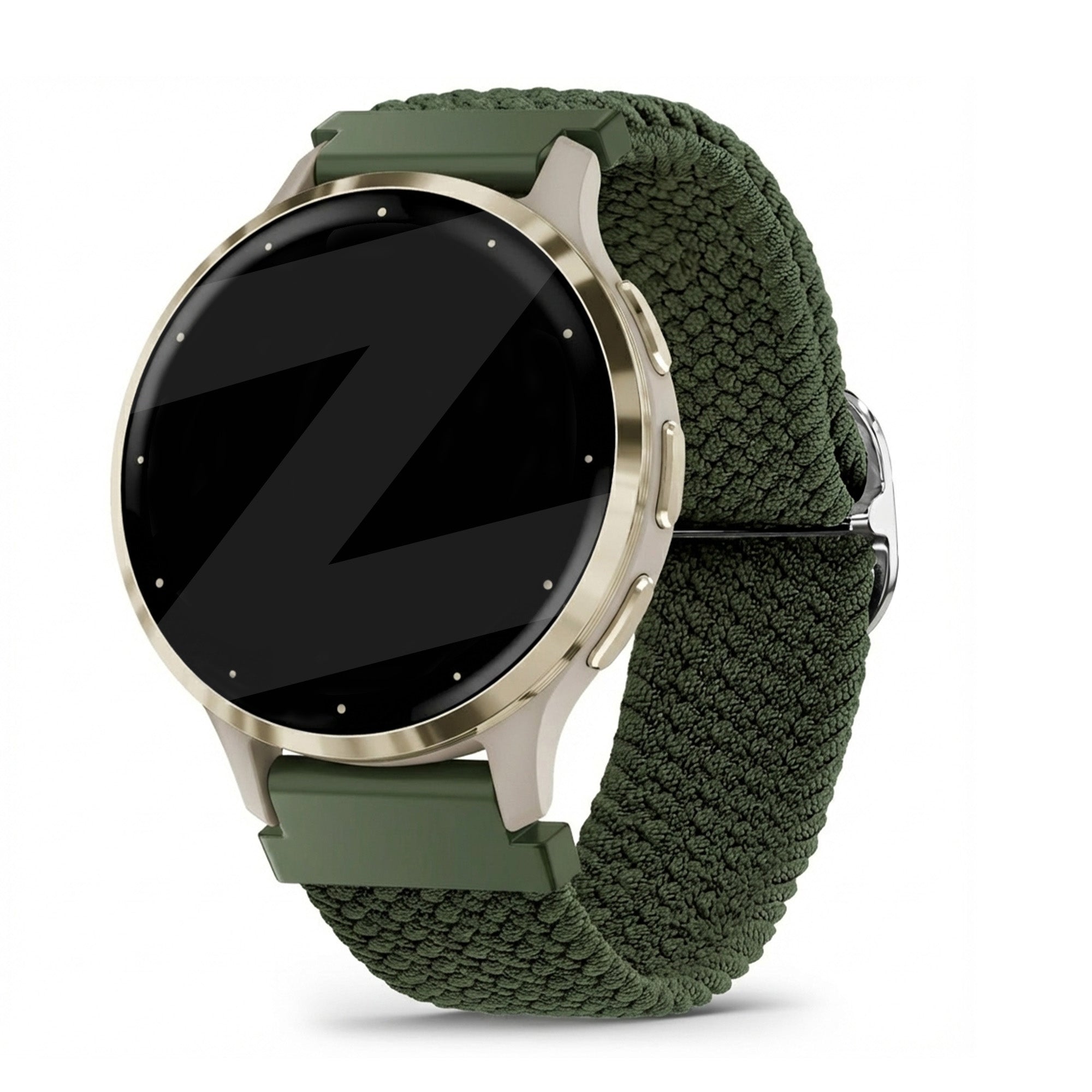 Bandz Bracelet tressé réglable Garmin Venu 3s (vert)