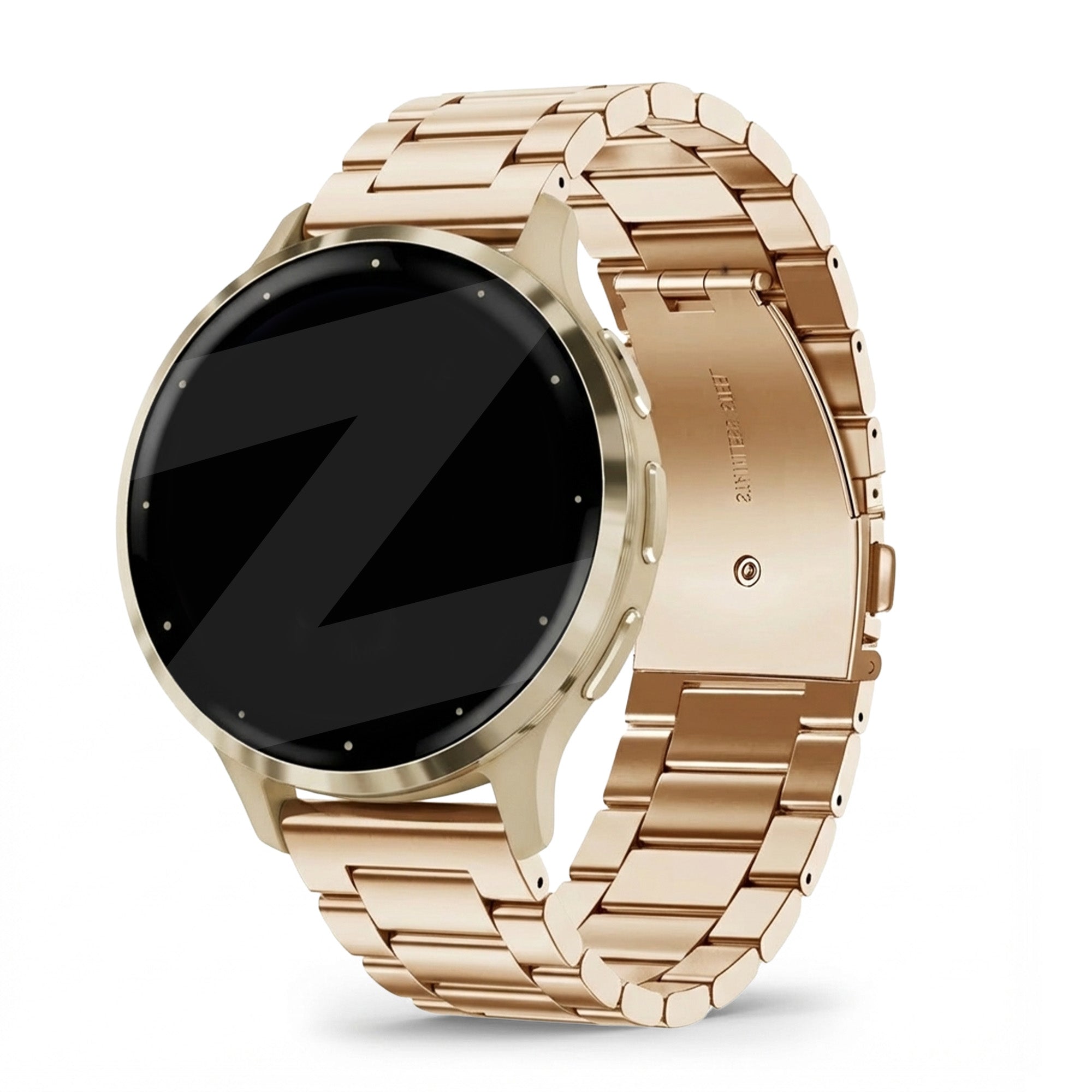 Bandz Bracelet acier 'Classic' Garmin Venu 3s (rose or)