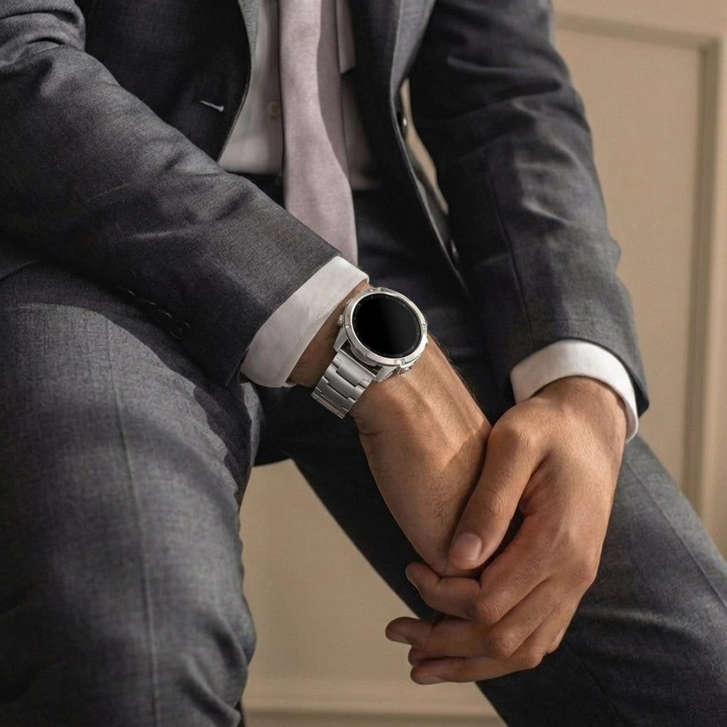 Bracelet titane hybride Garmin Fenix 7 (argent)