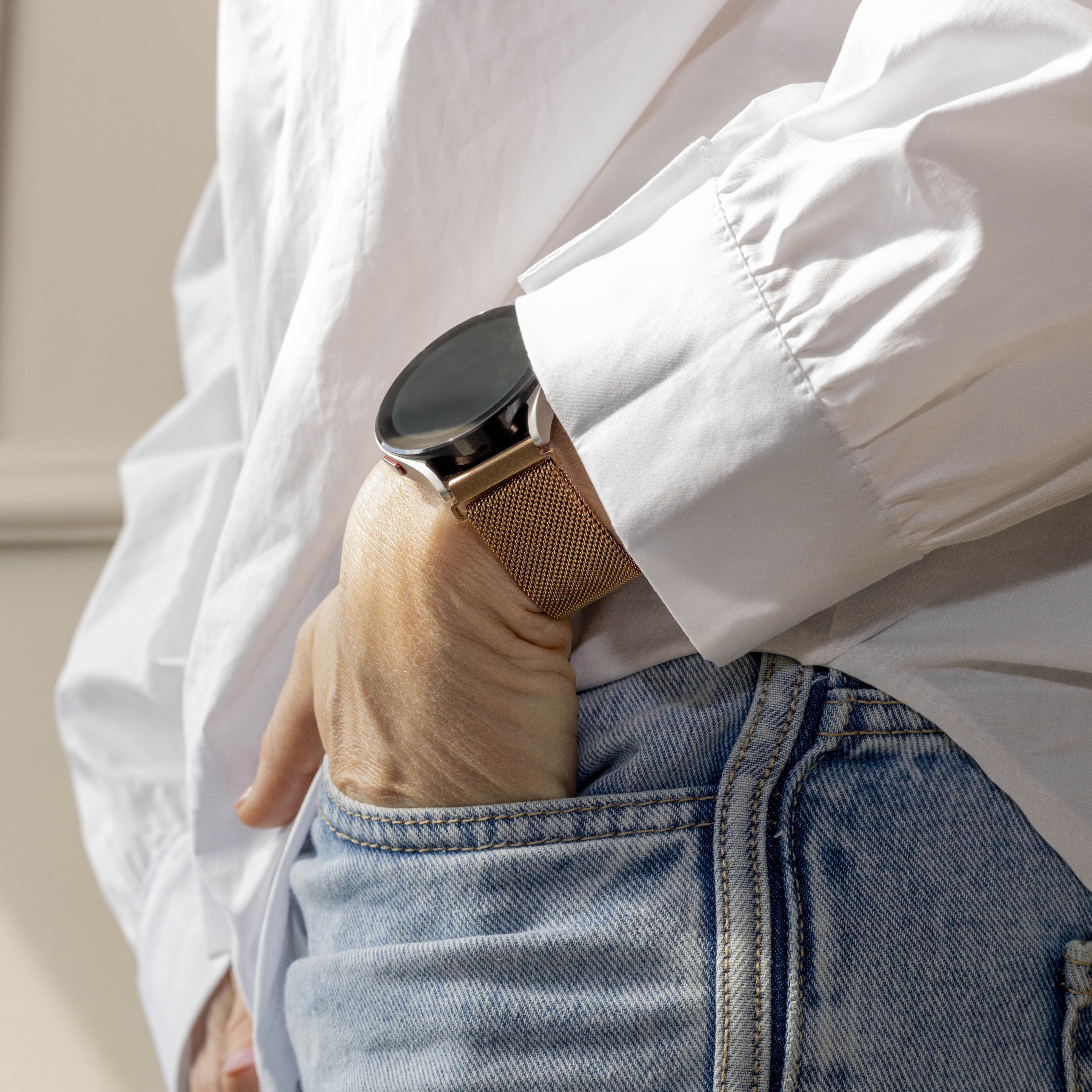 Bracelet Milanais Amazfit GTS 3 (or rose)