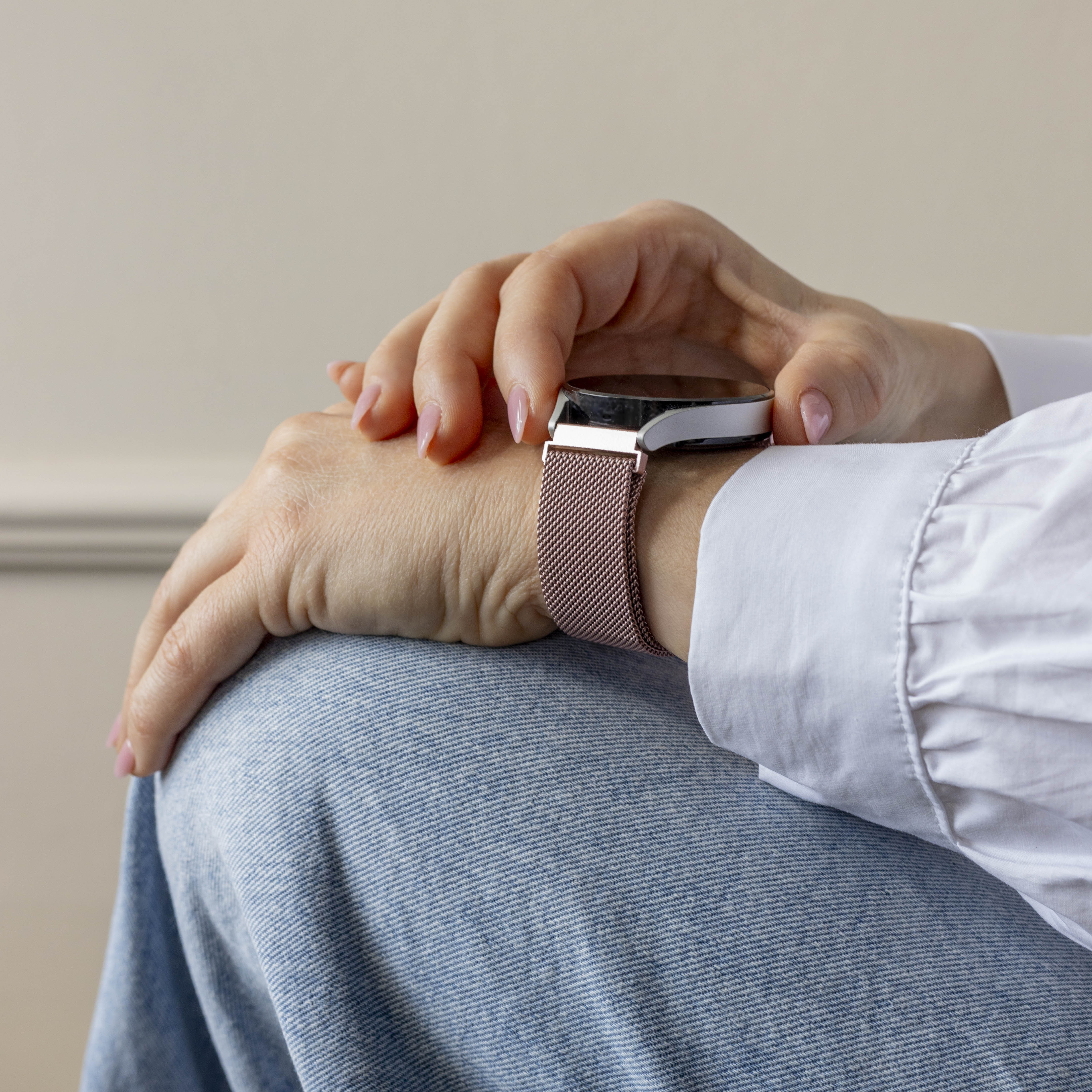 Bracelet Milanais Xiaomi Amazfit Bip (rose)