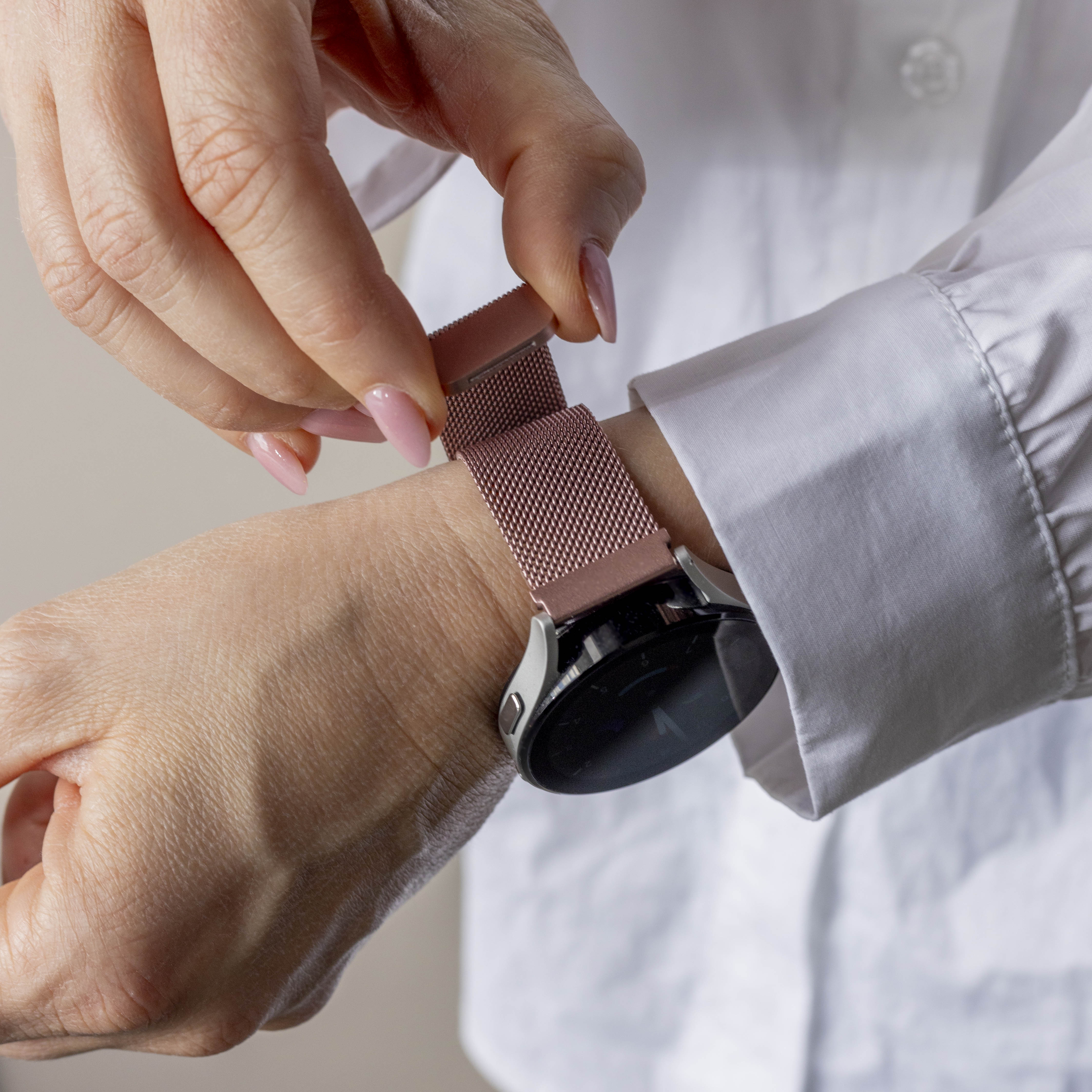 Bracelet Milanais Xiaomi Amazfit Bip (rose)