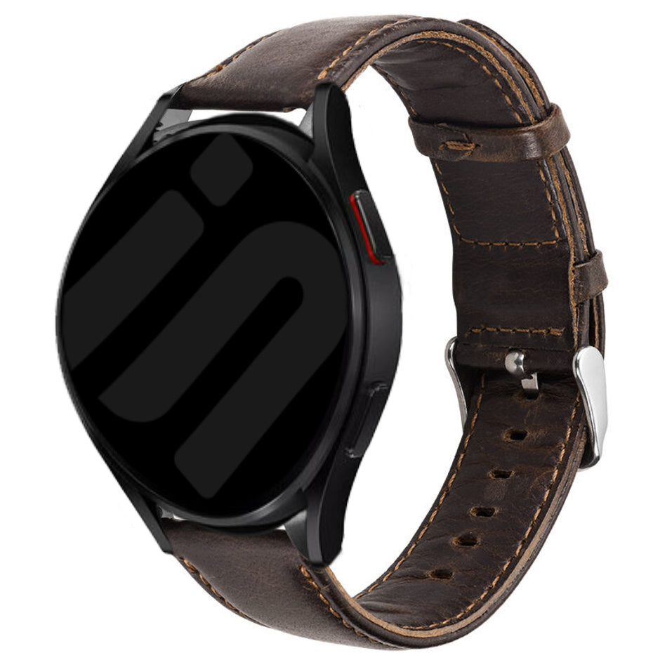 Bracelet cuir OnePlus Watch 3 - 46mm (marron foncé)