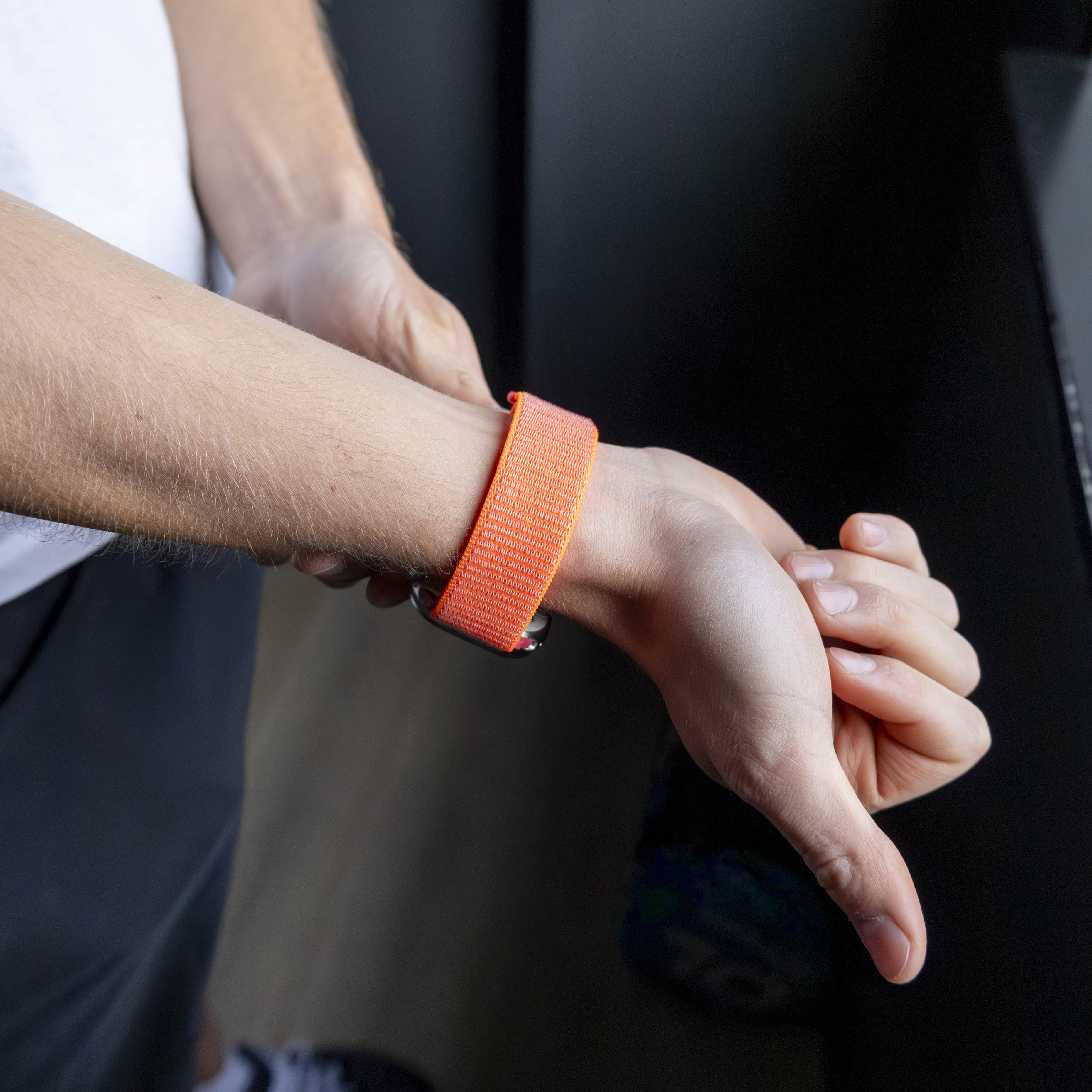 Apple Watch Ultra Nylon Strap (Orange)