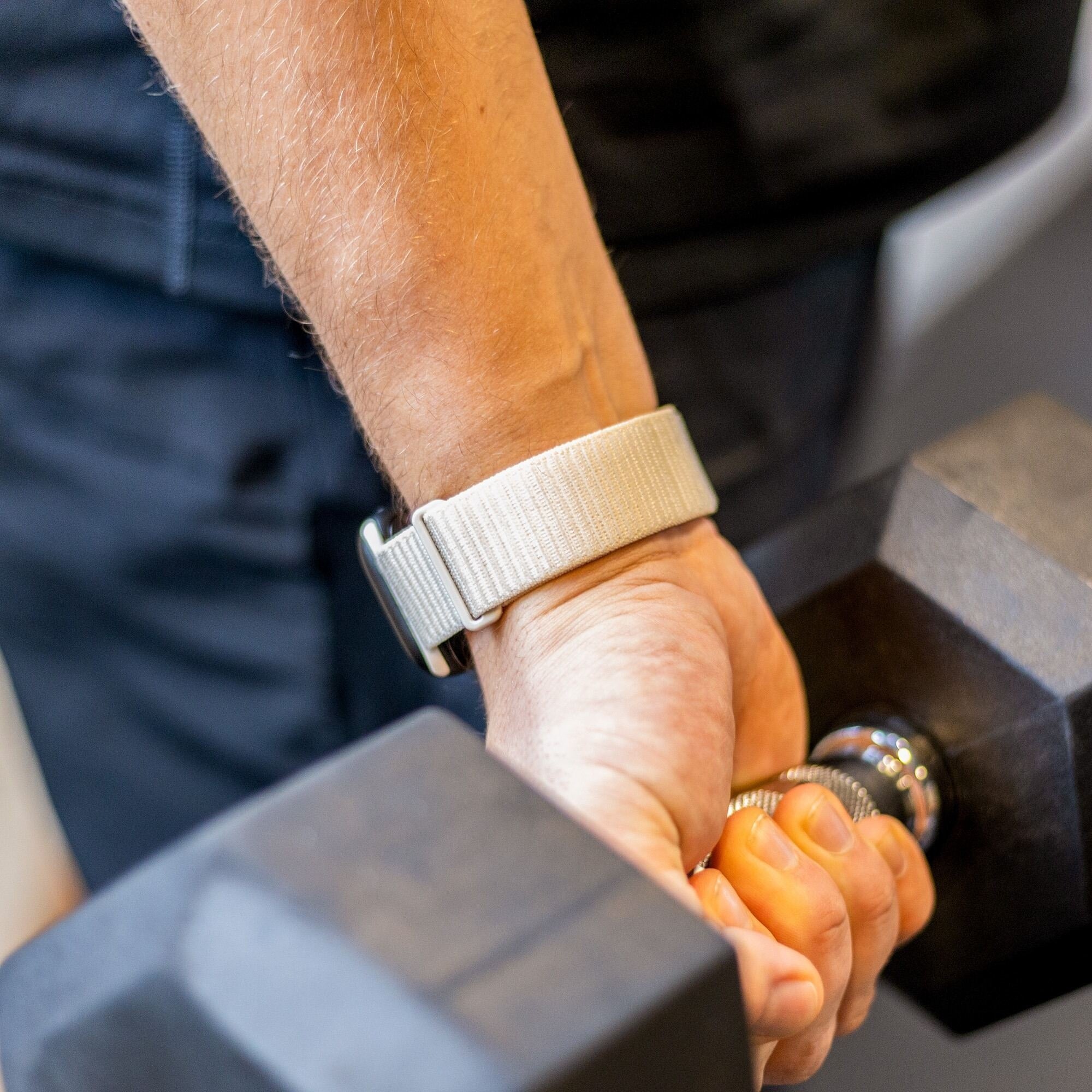 Bracelet Apple Watch nylon (lumière stellaire)