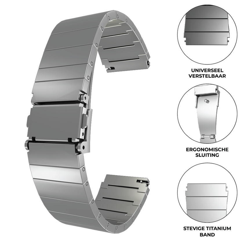 Bracelet luxe en titane OnePlus Watch 3 (argent)