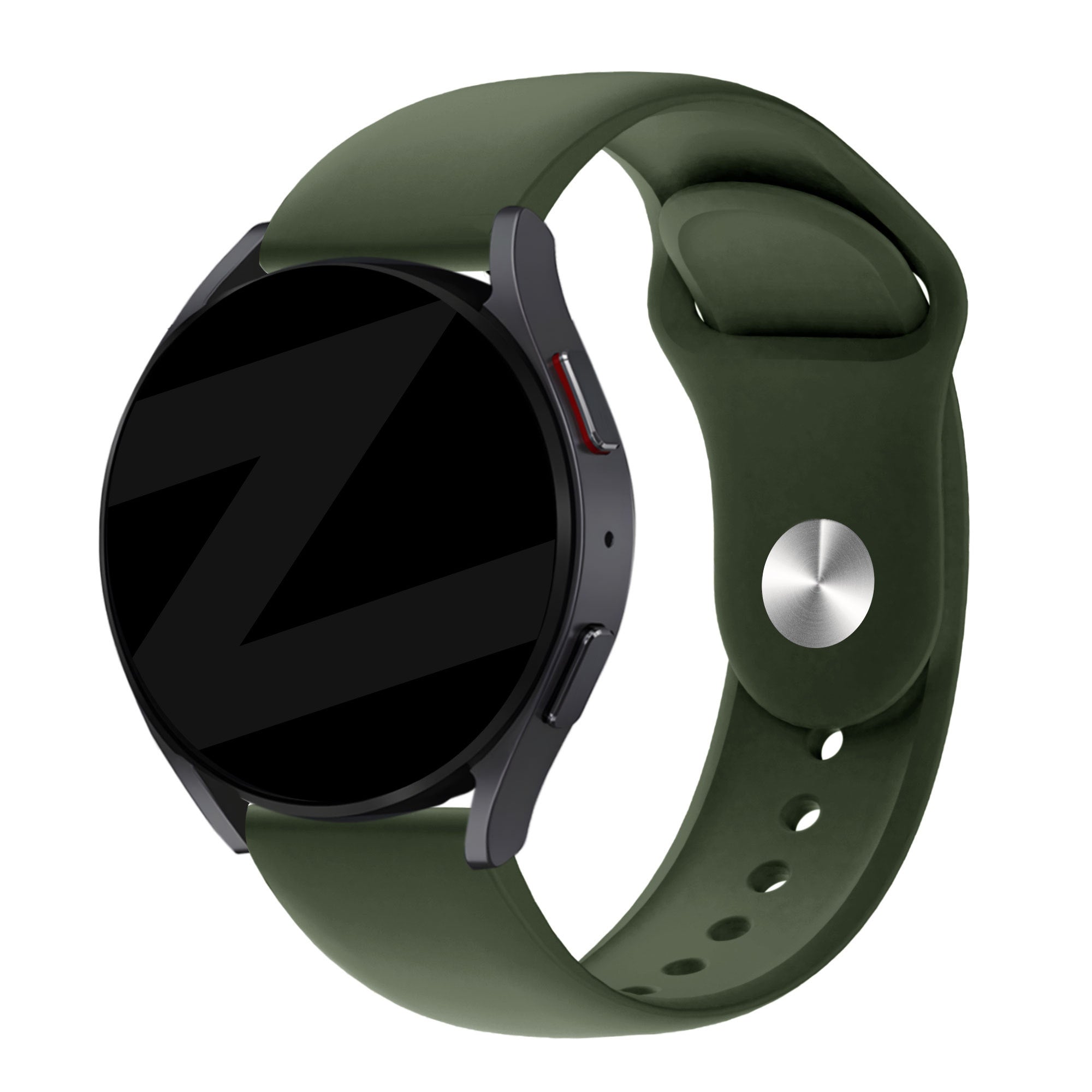 Bandz Huawei Watch 5 - 46mm Sport Strap 'Deluxe' (Olive Green)
