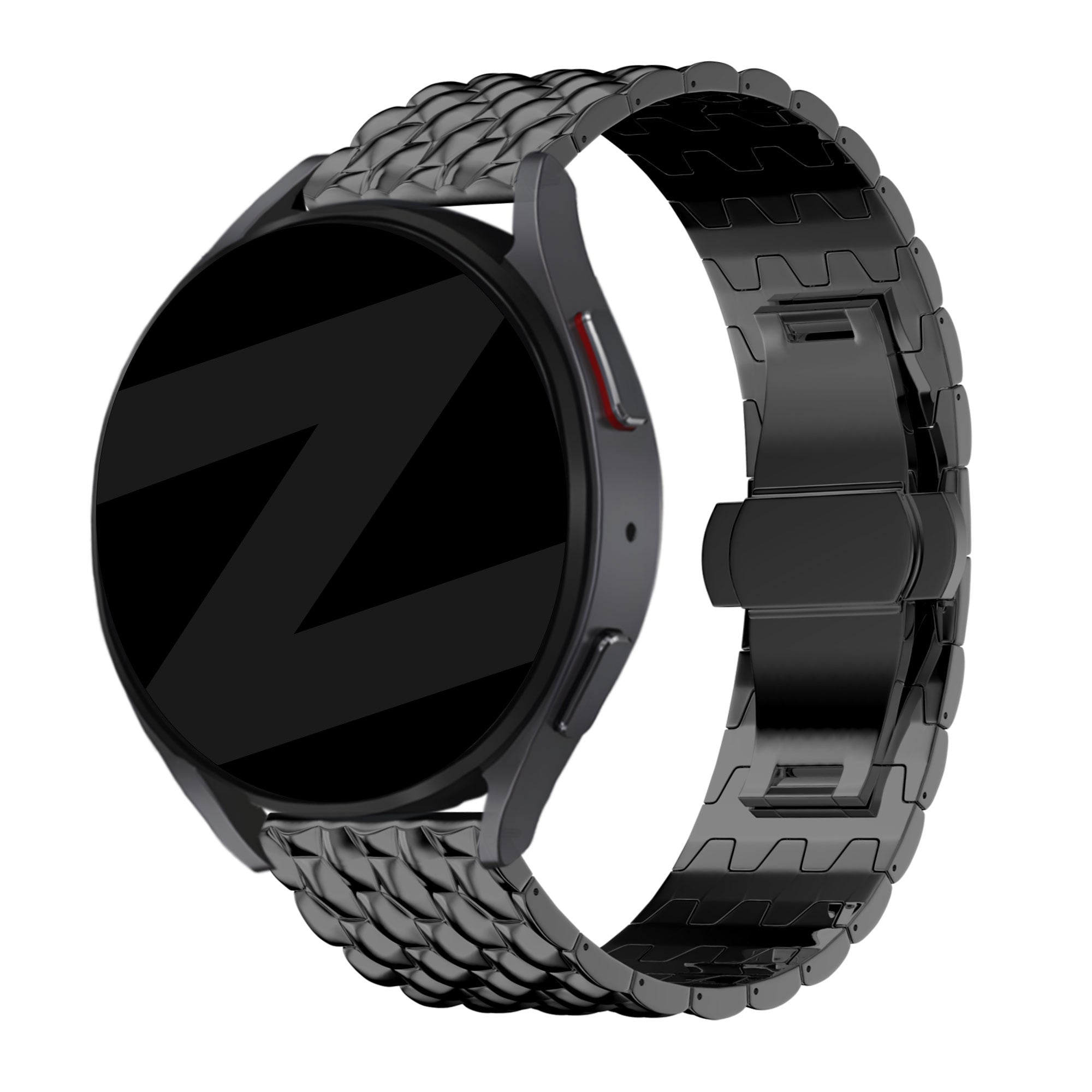 Bandz Huawei Watch GT 6 - 46mm Steel Strap 'Dragon' (Black)