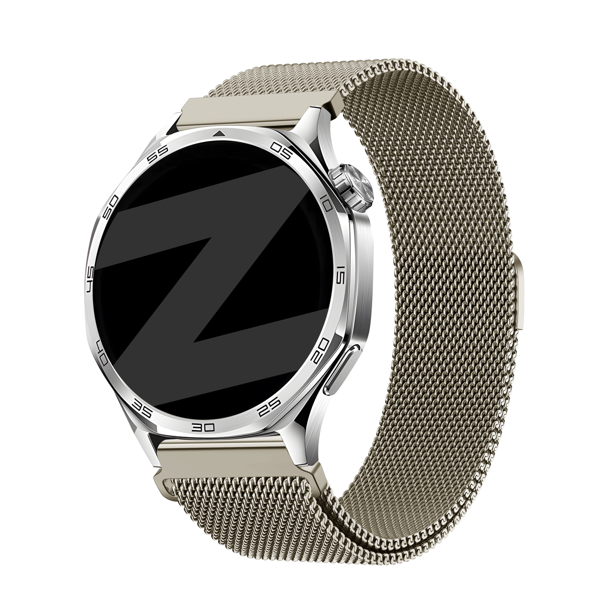 Bandz Bracelet milanais 'One Push' Xiaomi Mi Watch (titane)