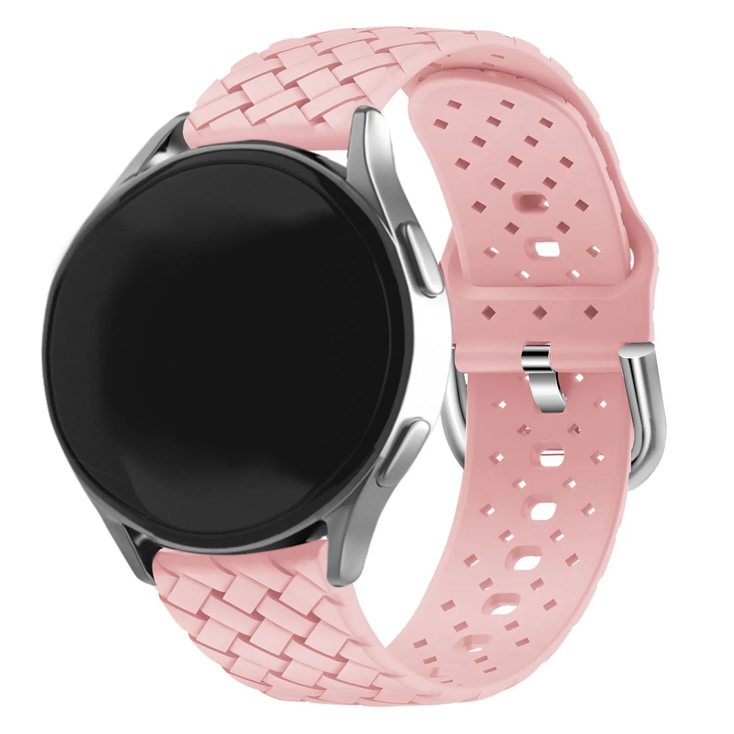 Bracelet silicone tressé Amazfit GTR Mini (rose)