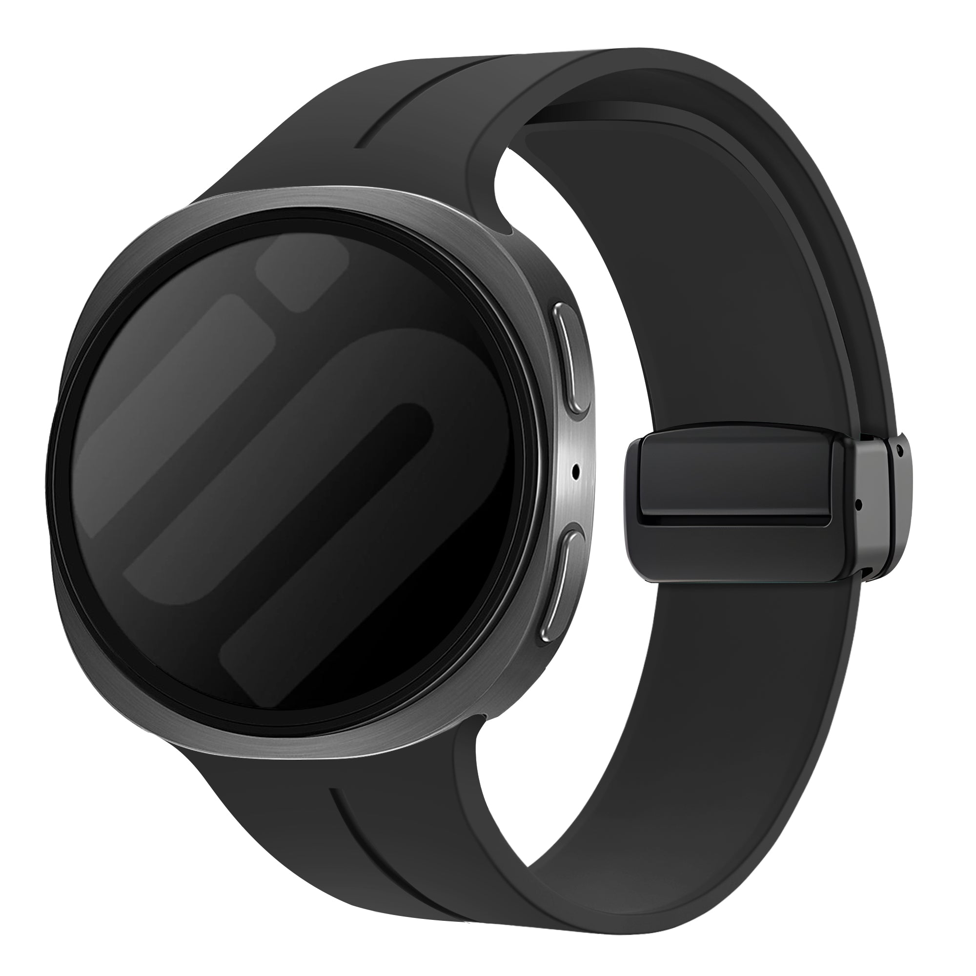 Bracelet silicone avec boucle-D Samsung Galaxy Watch 9 - 40mm (noir)