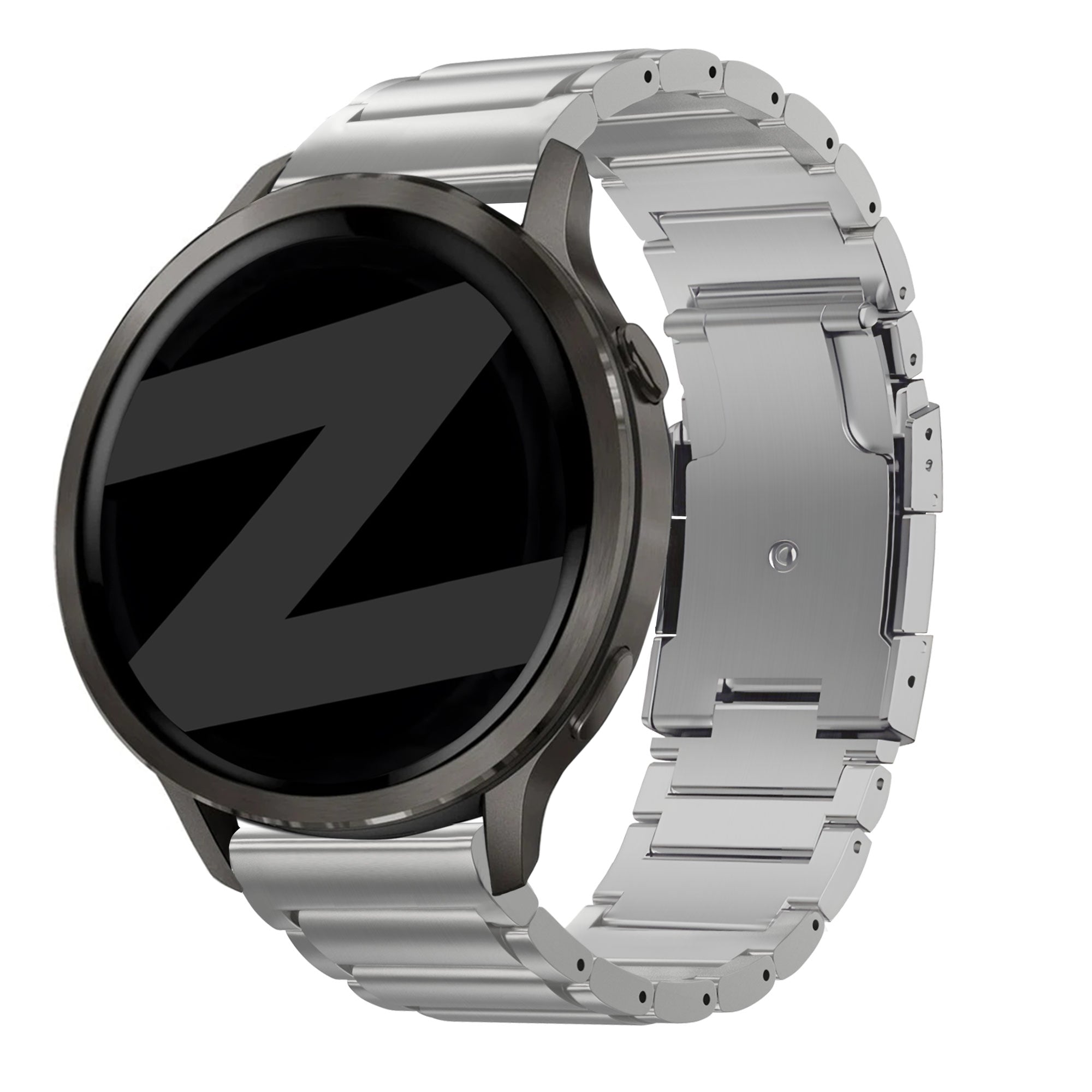 Bandz Bracelet titane Garmin Vivomove Sport (argent)