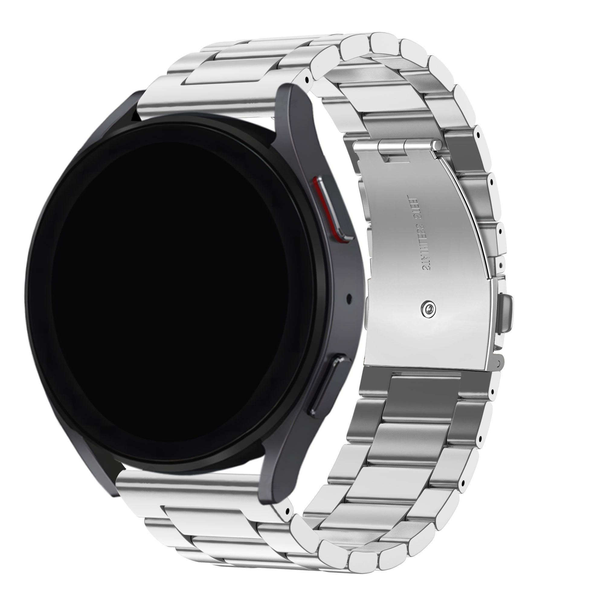 BALR Huawei Watch GT 3 Pro 43mm Steel Link Strap (Silver)