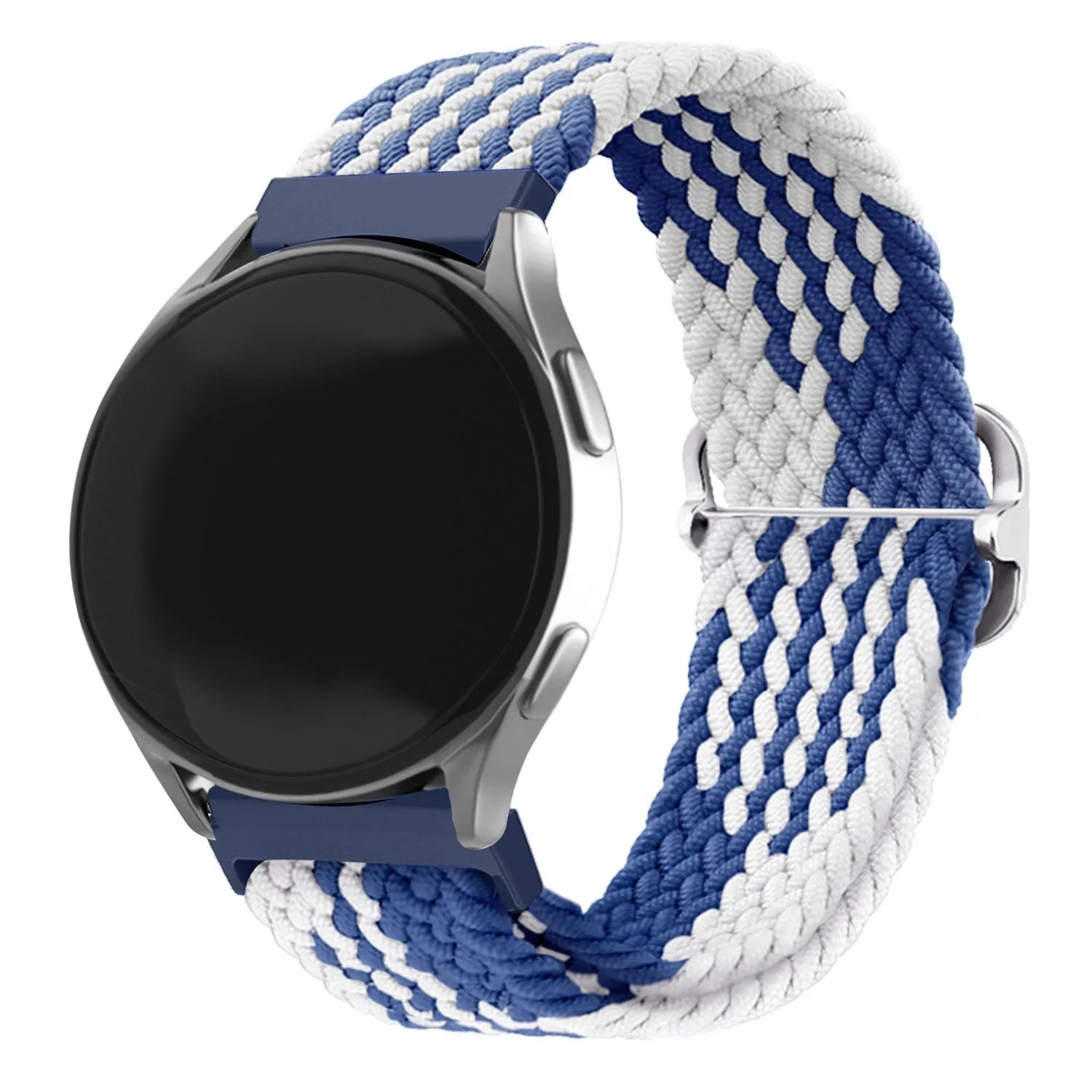 Bracelet tressé réglable Amazfit GTR Mini (bleu/blanc)