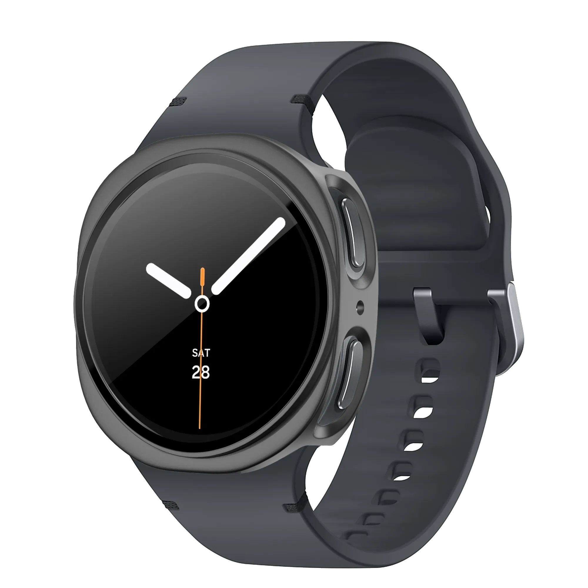 Bandz Coque PC avec verre Samsung Galaxy Watch 8 - 44mm (gris titane)