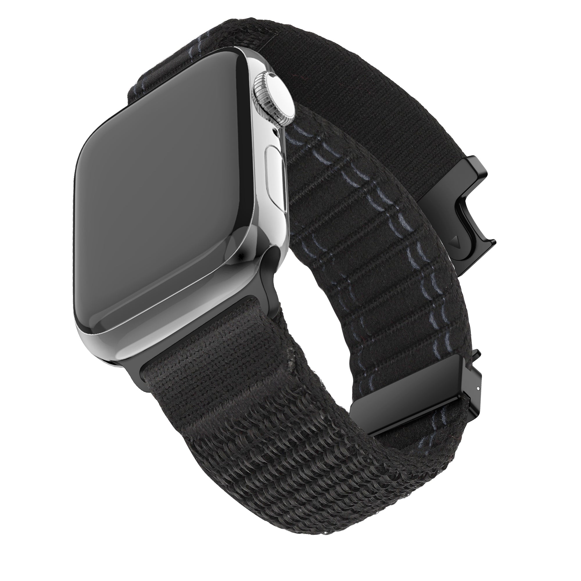 Bandz Bracelet nylon 'Deluxe' boucle en P Apple Watch Ultra (noir)