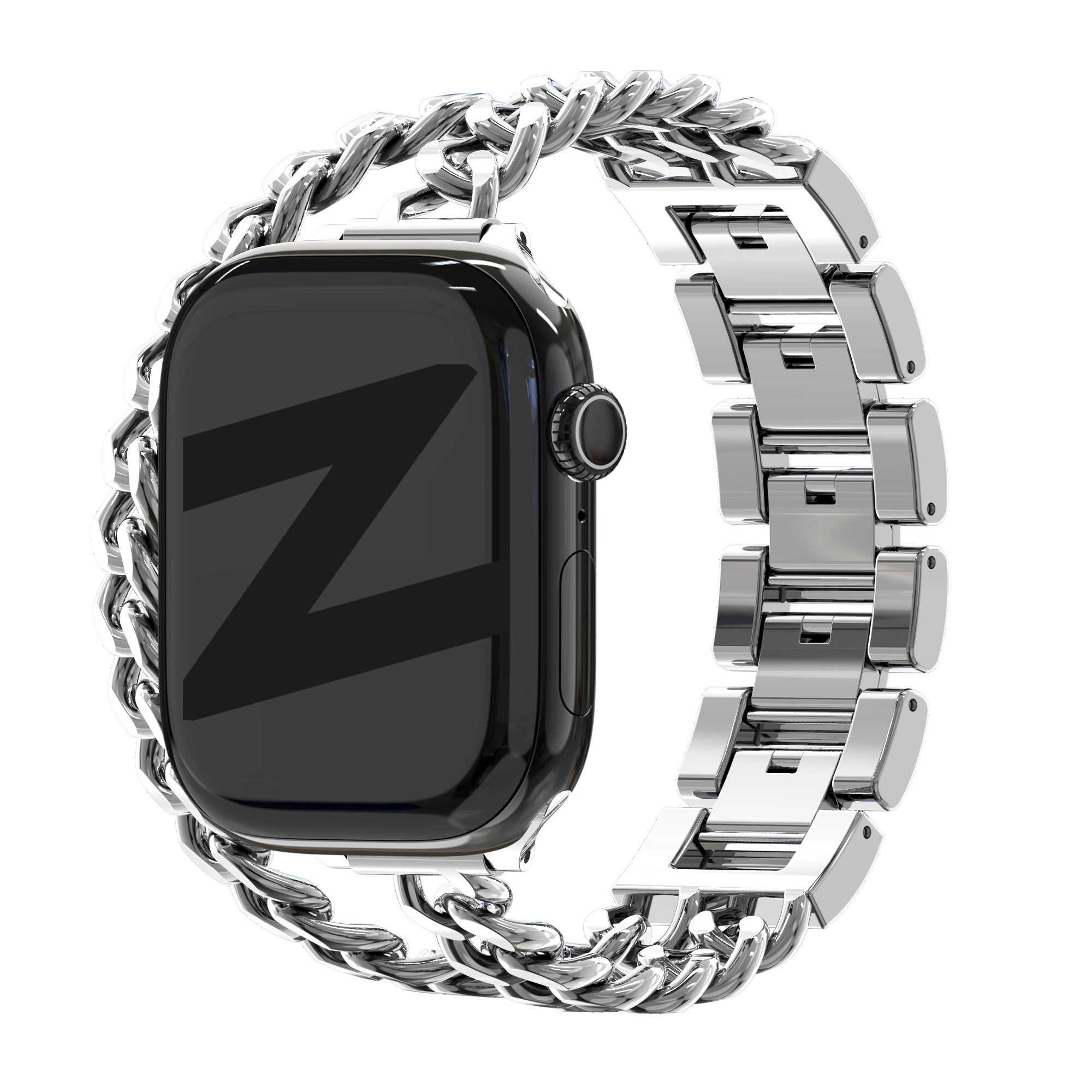Bandz Bracelet acier 'Double Tour' Apple Watch (argent)