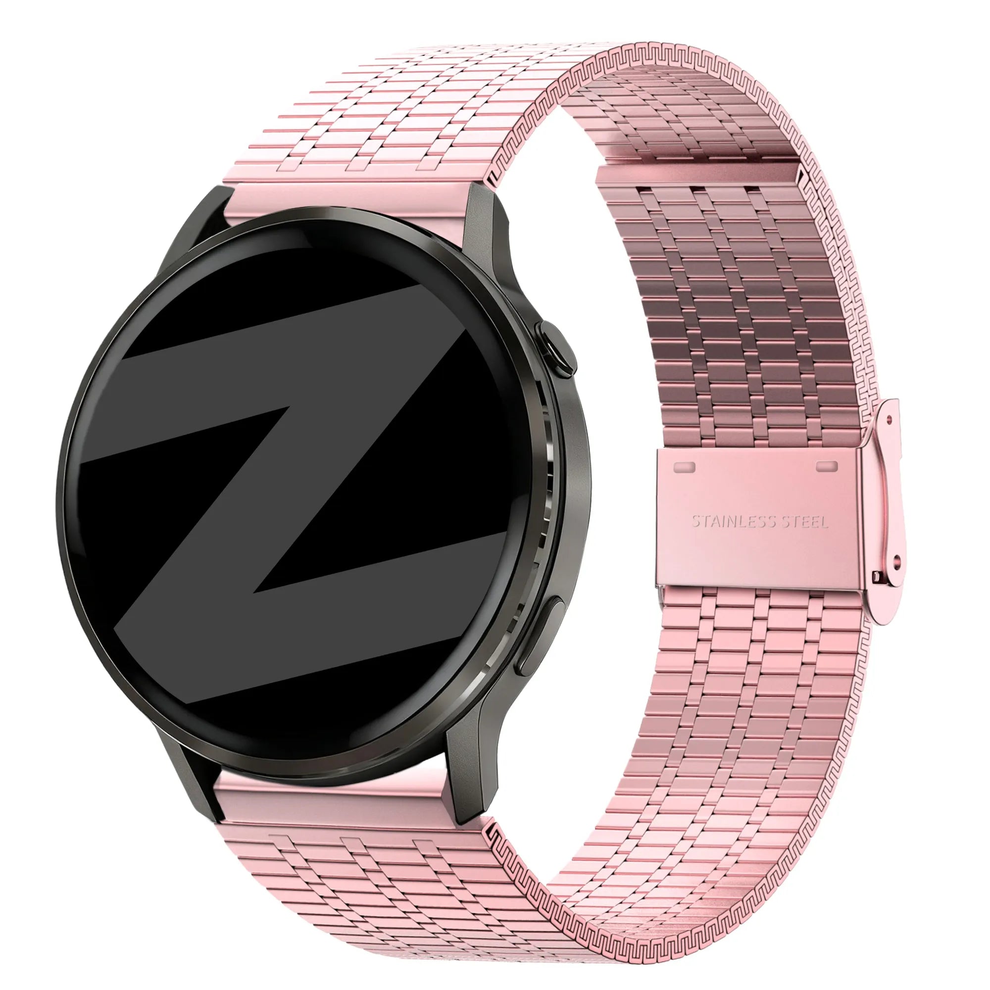 Bandz Bracelet acier ajustable Garmin Forerunner 170 (rose)