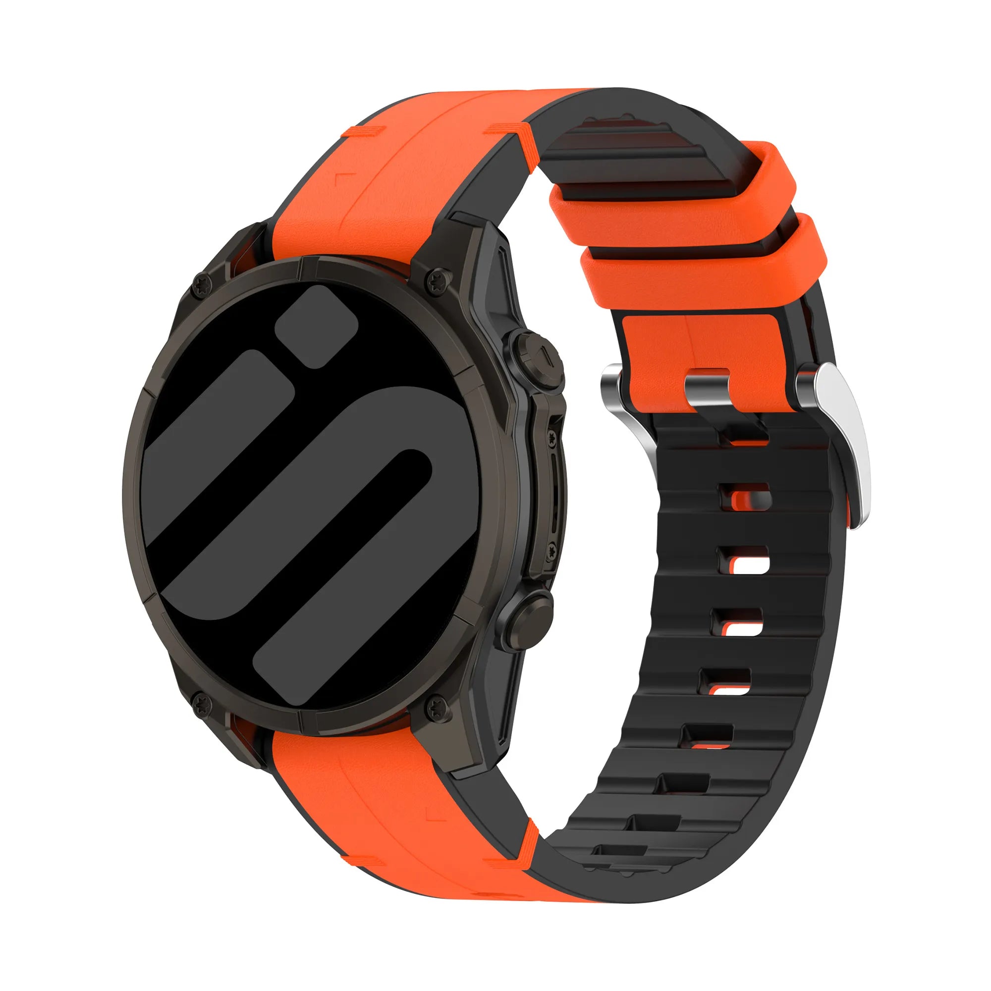 Bracelet cuir hybride Garmin Approach S70 - 47mm (orange)