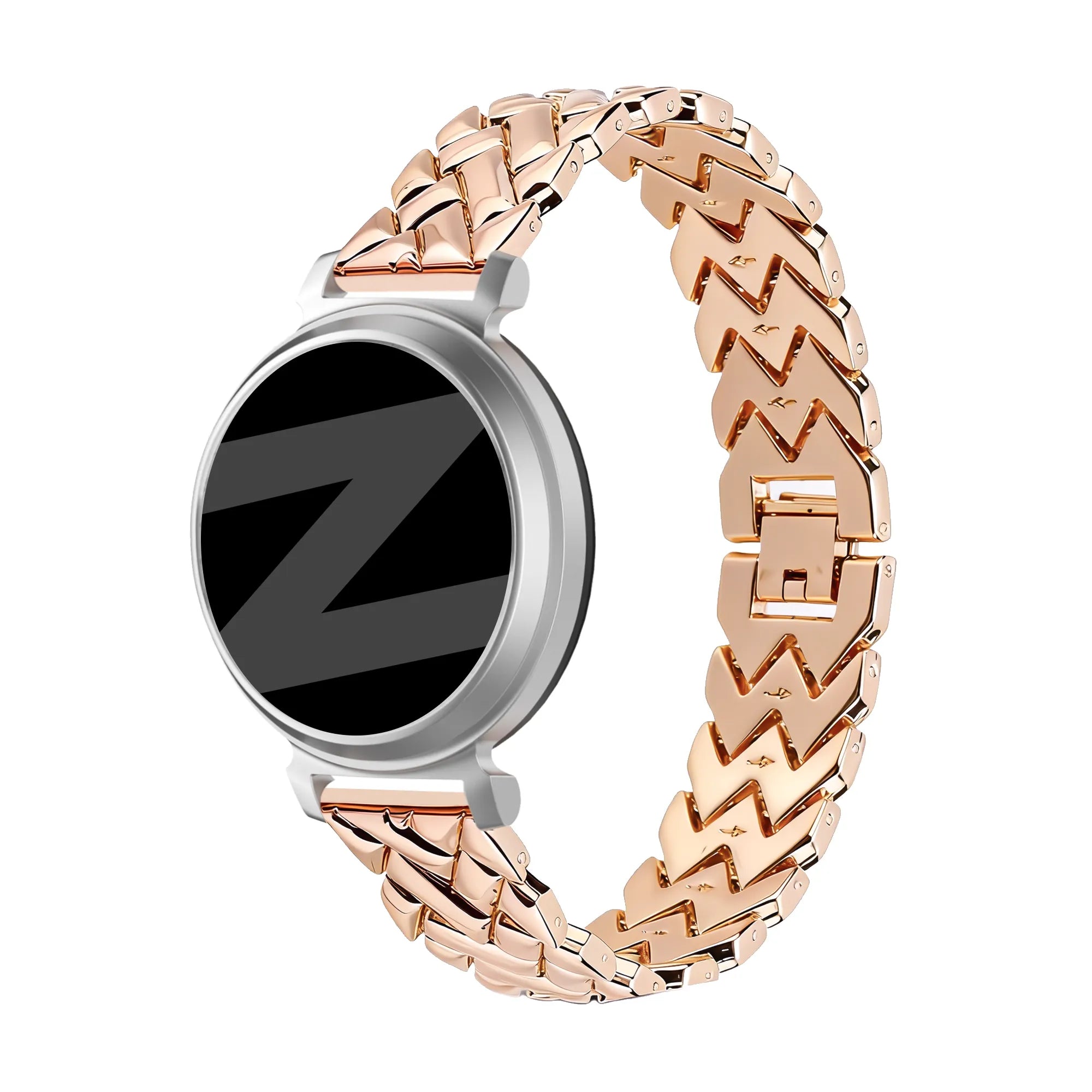 Bandz Bracelet metal 'V-Type' Pebble Round 2 - 14mm (or rose)