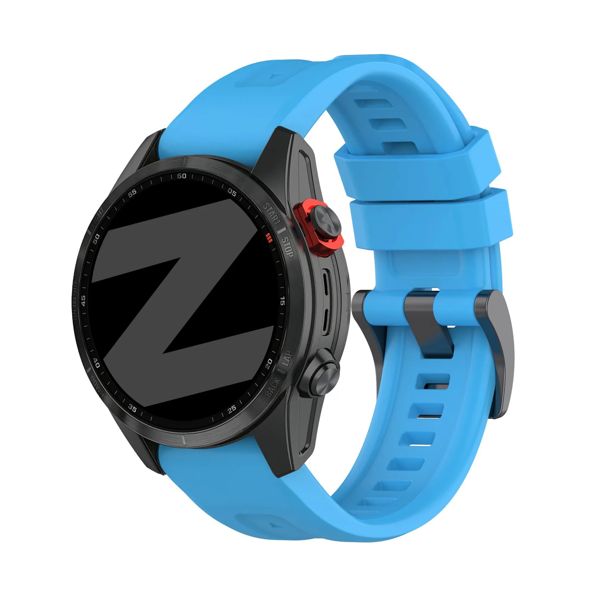 Bandz Garmin Quatix 5 / 6 / 7 Silicone Strap 'Classic' (Sky Blue)