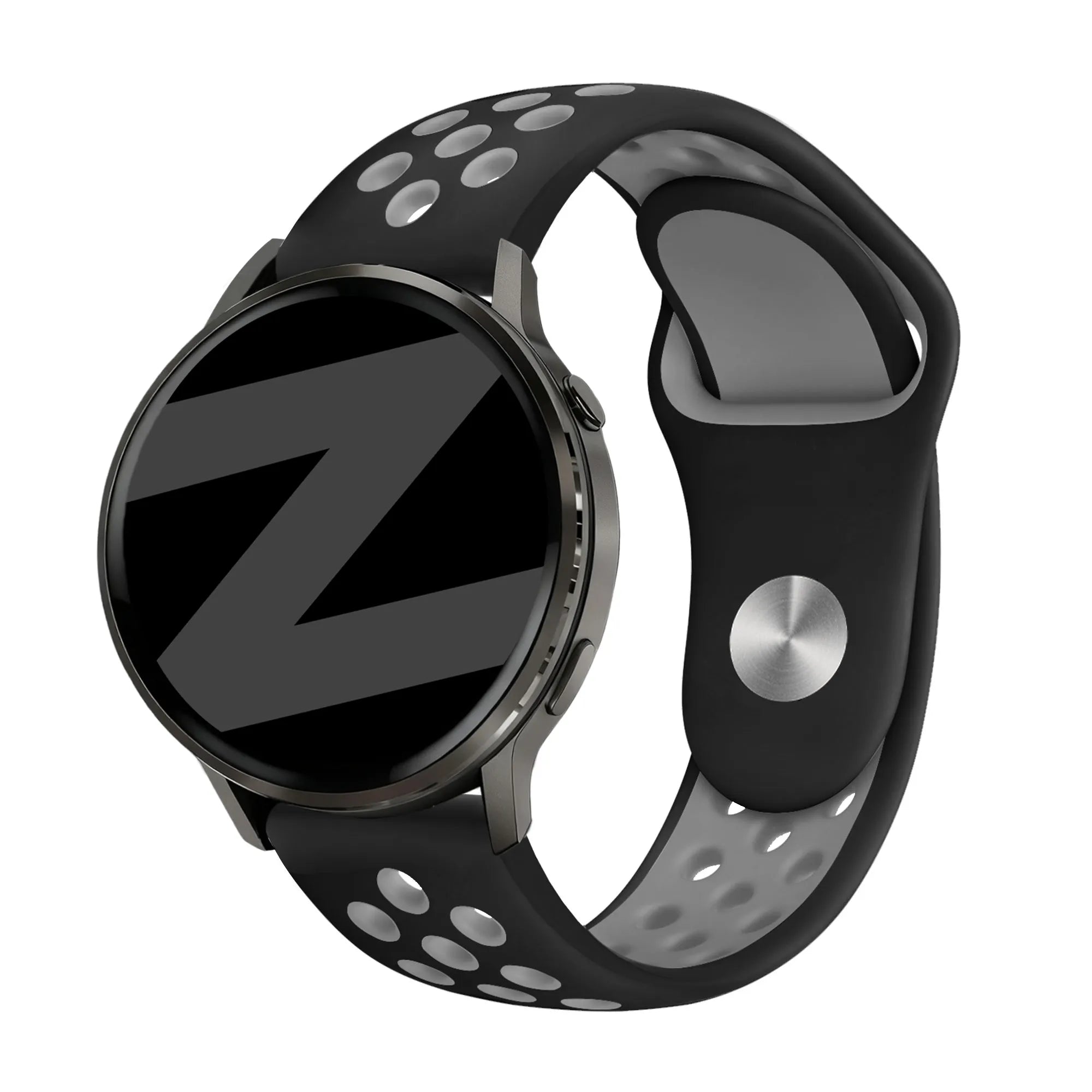Bandz Bracelet sport 'Deluxe' Garmin Forerunner 255 (noir/gris)