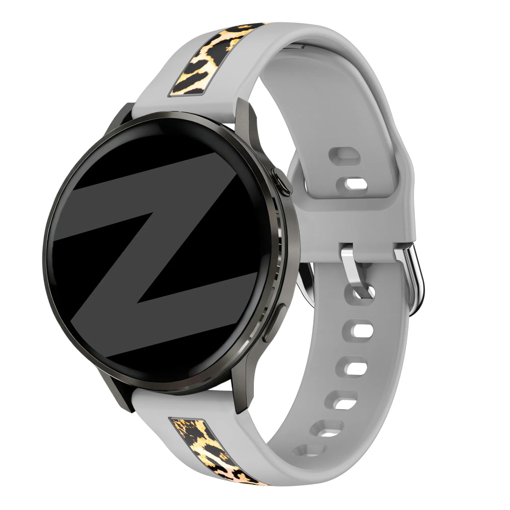 Bandz Bracelet dual léopard Huawei Watch GT 2 - 42mm (gris clair)