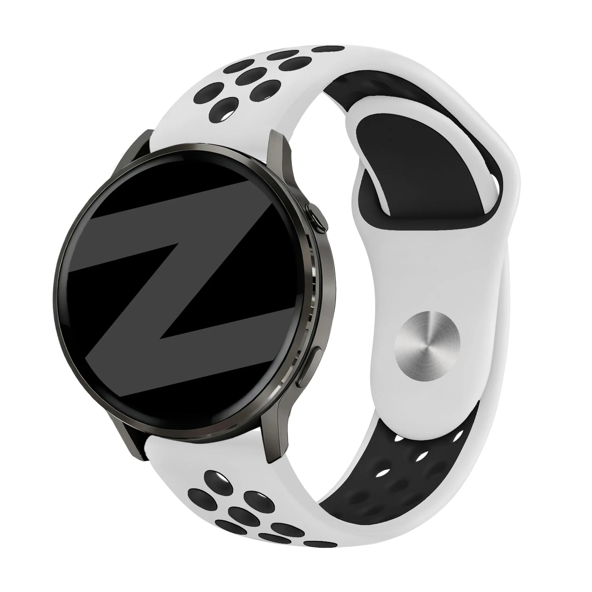 Bandz Garmin Vivoactive 4 Sport Strap 'Deluxe' (White/Black)