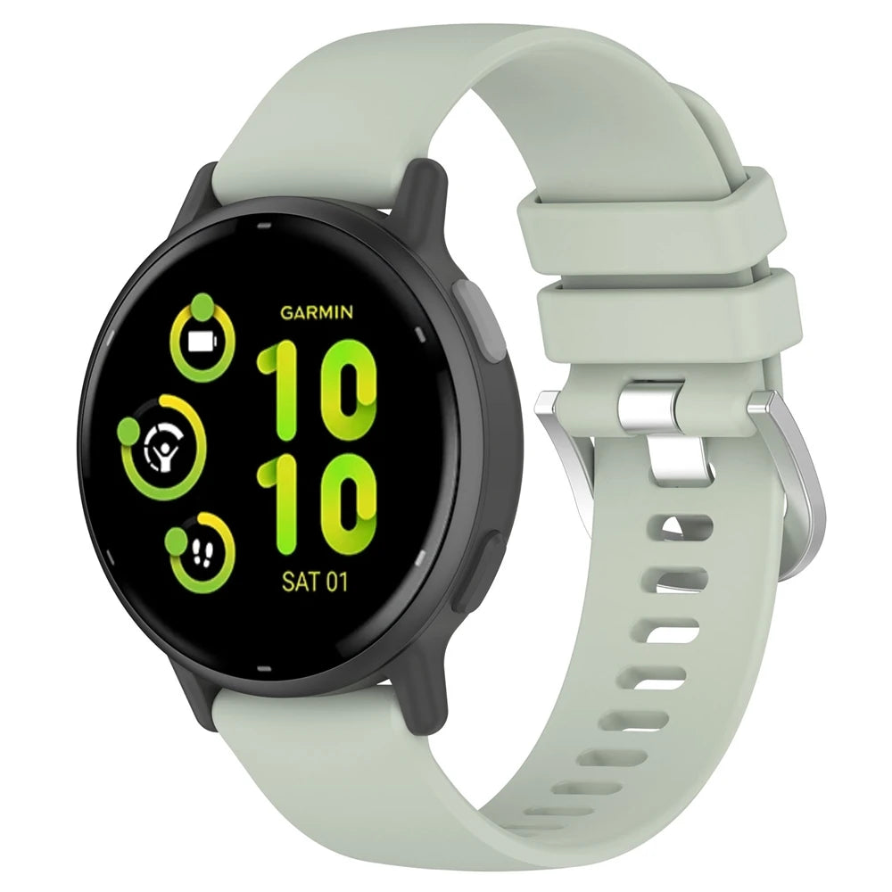 Bracelet silicone classique Garmin Vivoactive 6 (vert clair)