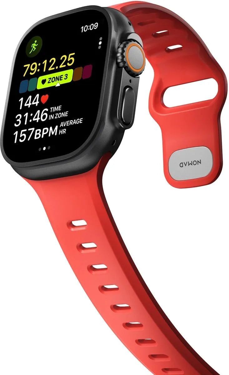 Nomad Bracelet silicone Tempo Apple Watch (corail)