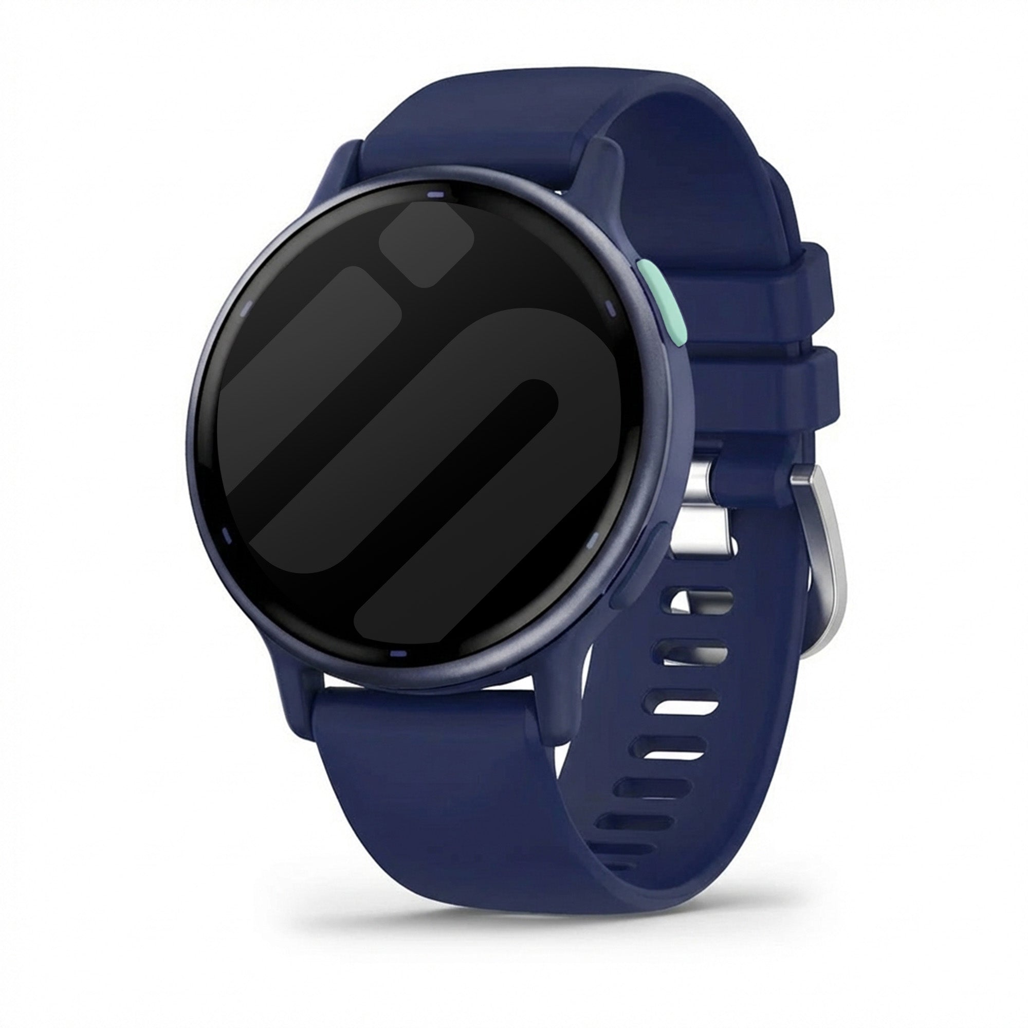 Bracelet silicone classique Garmin Vivoactive 5 (bleu fonce)