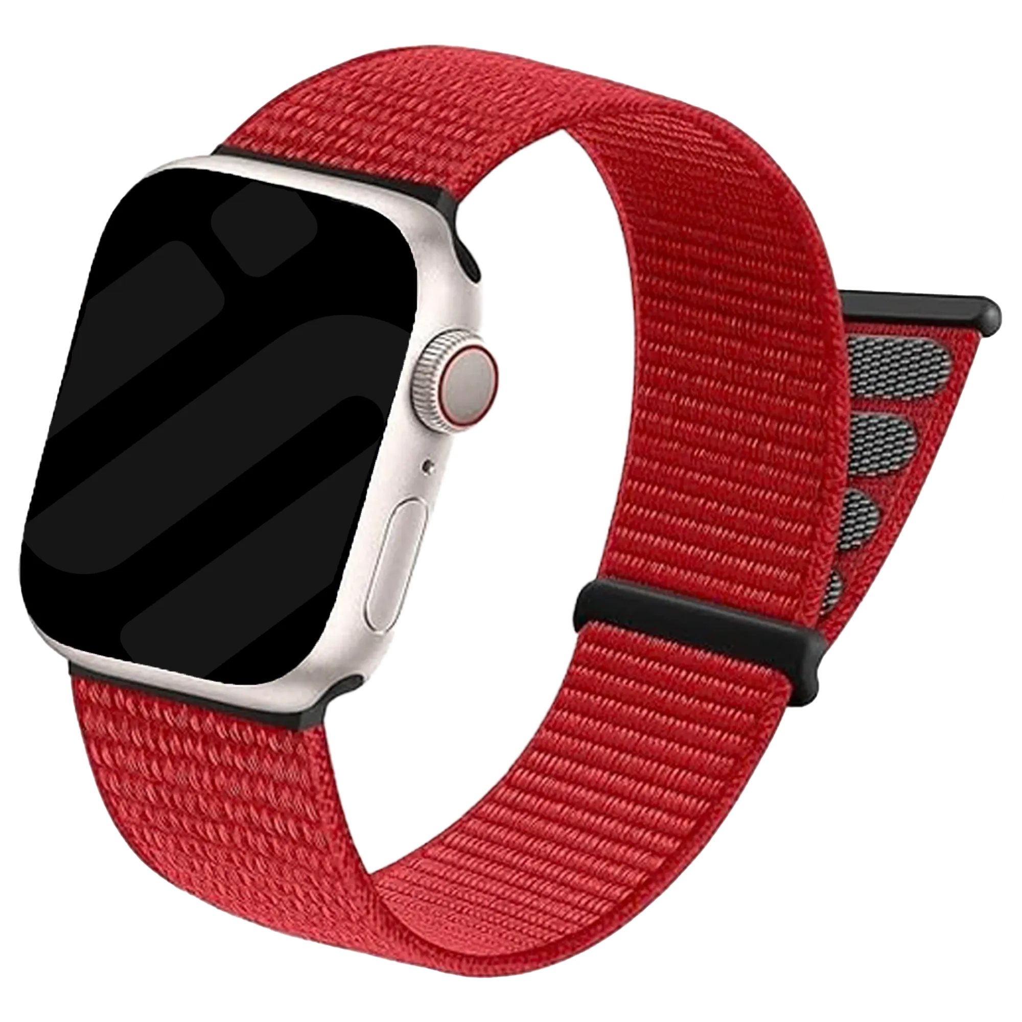 Bracelet nylon loop Apple Watch (rouge)