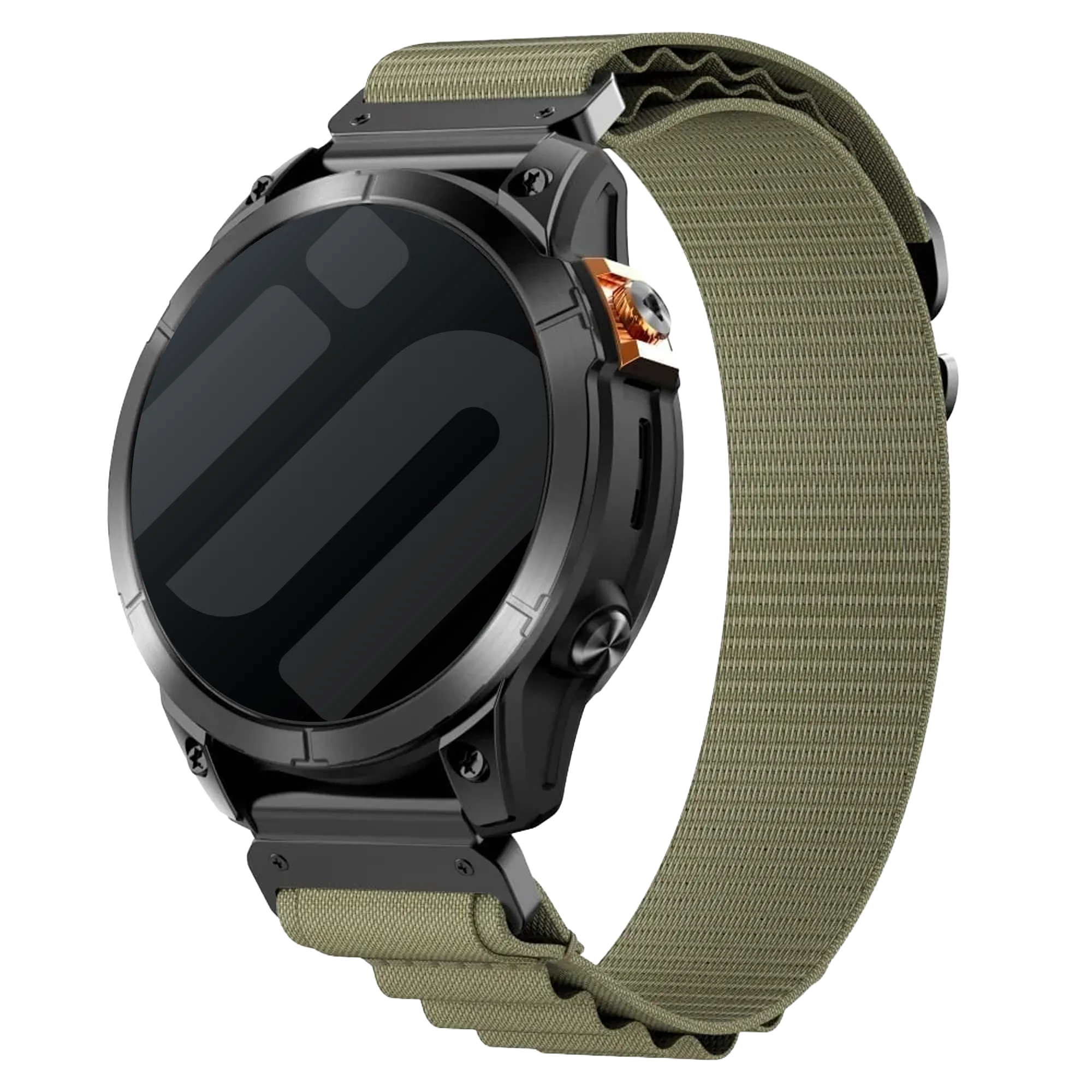 Bracelet Alpine Garmin Approach S70 - 47mm (vert olive)