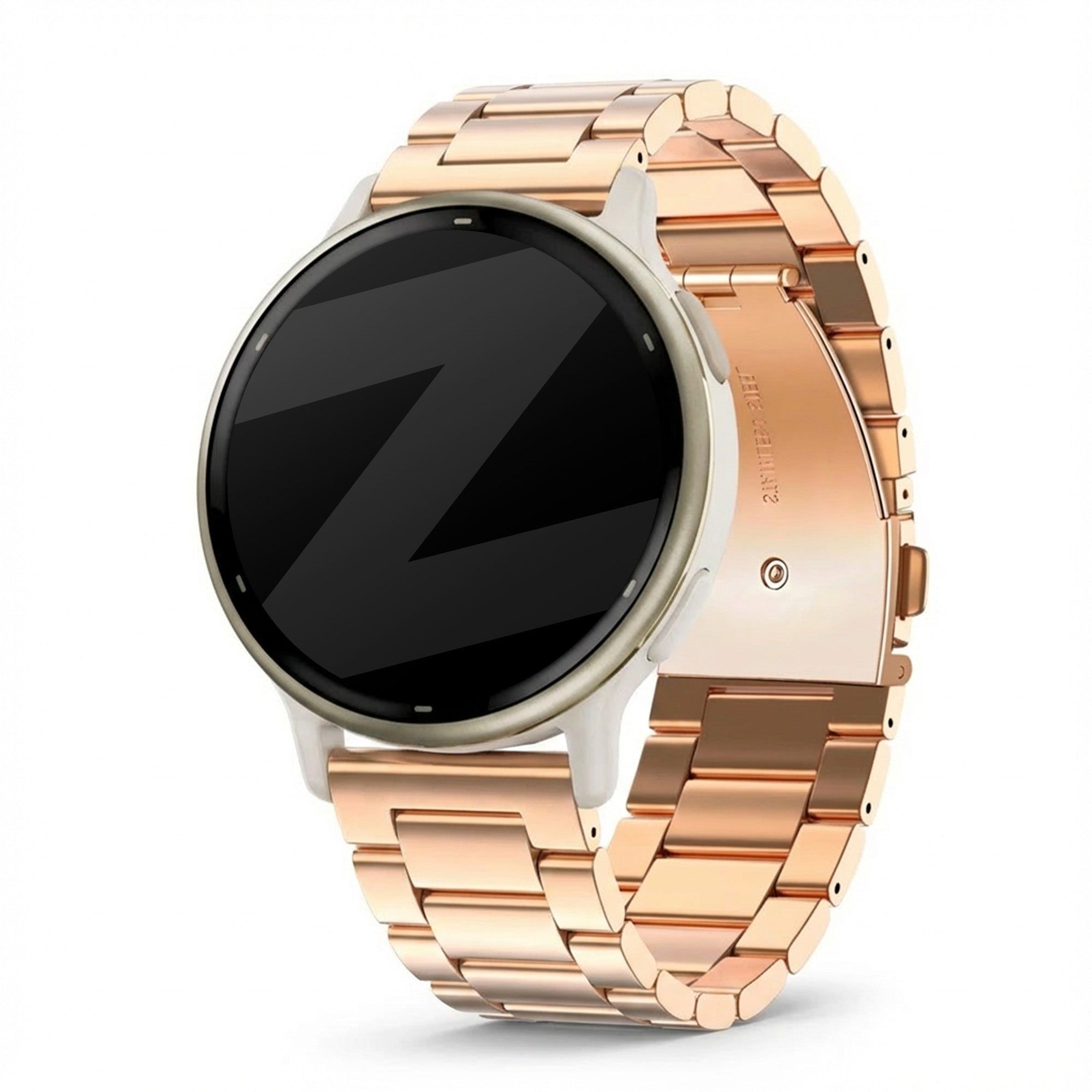 Bandz Bracelet acier 'Classic' Garmin Vivoactive 5 (rose or)