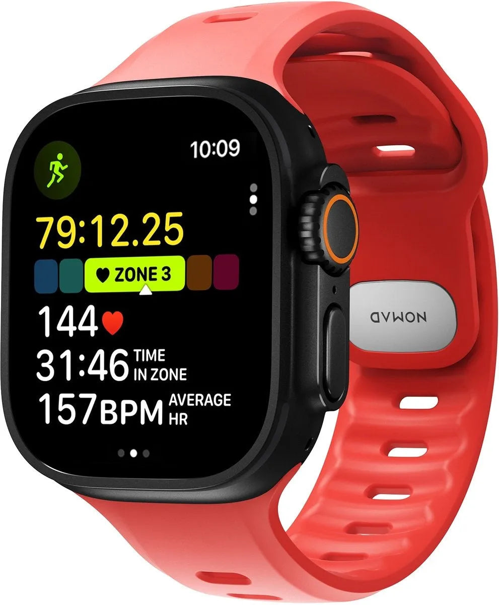 Nomad Bracelet silicone Tempo Apple Watch (corail)