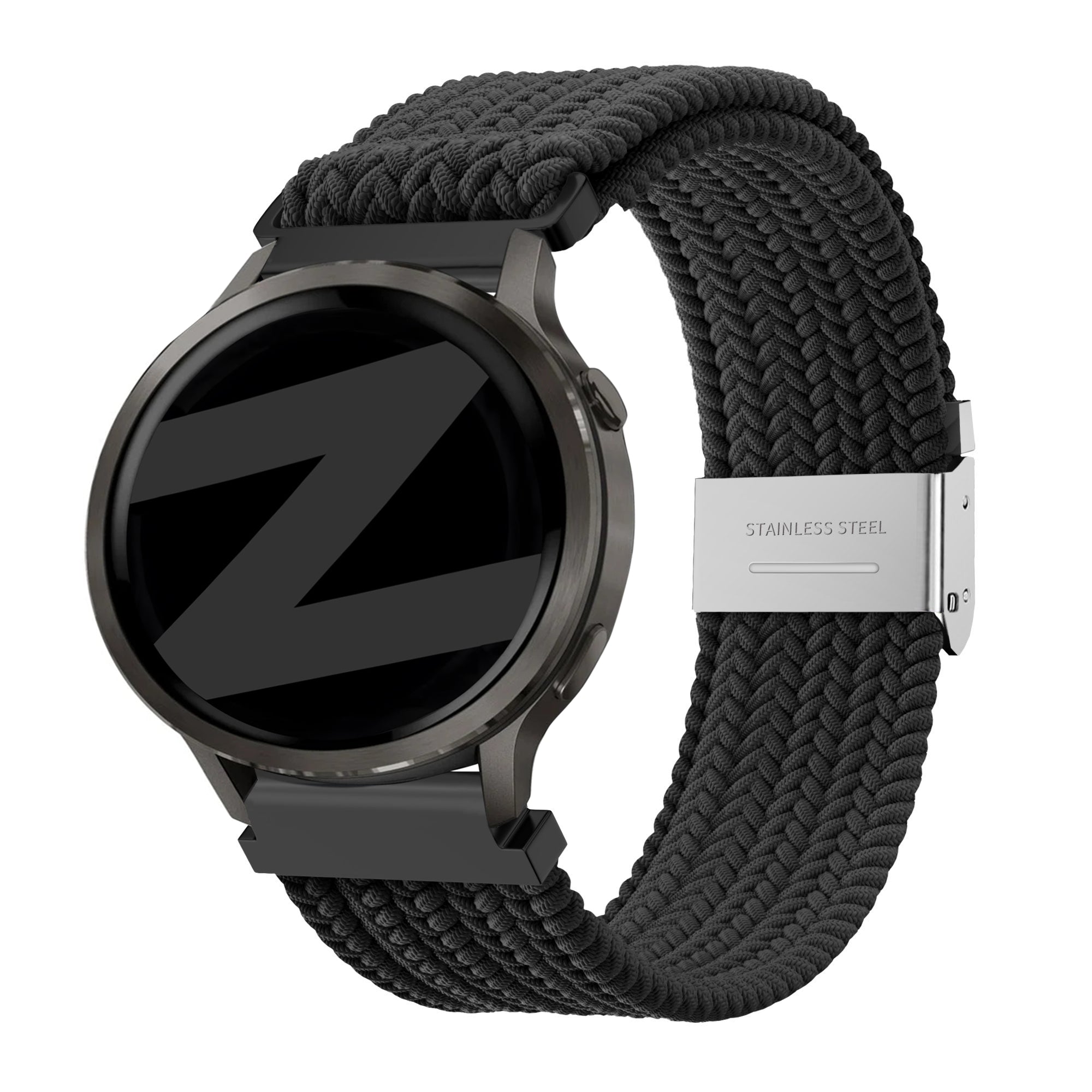 Bandz Bracelet tissé nylon Garmin D2 Air X15 (noir)