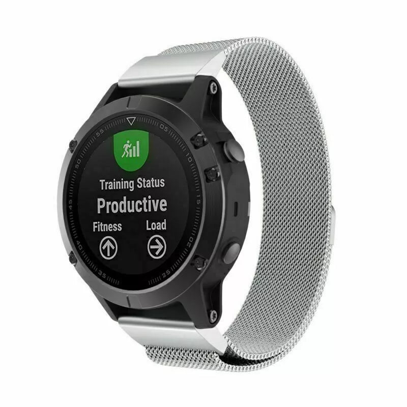 Bracelet milanais Garmin Approach S62 (argent)