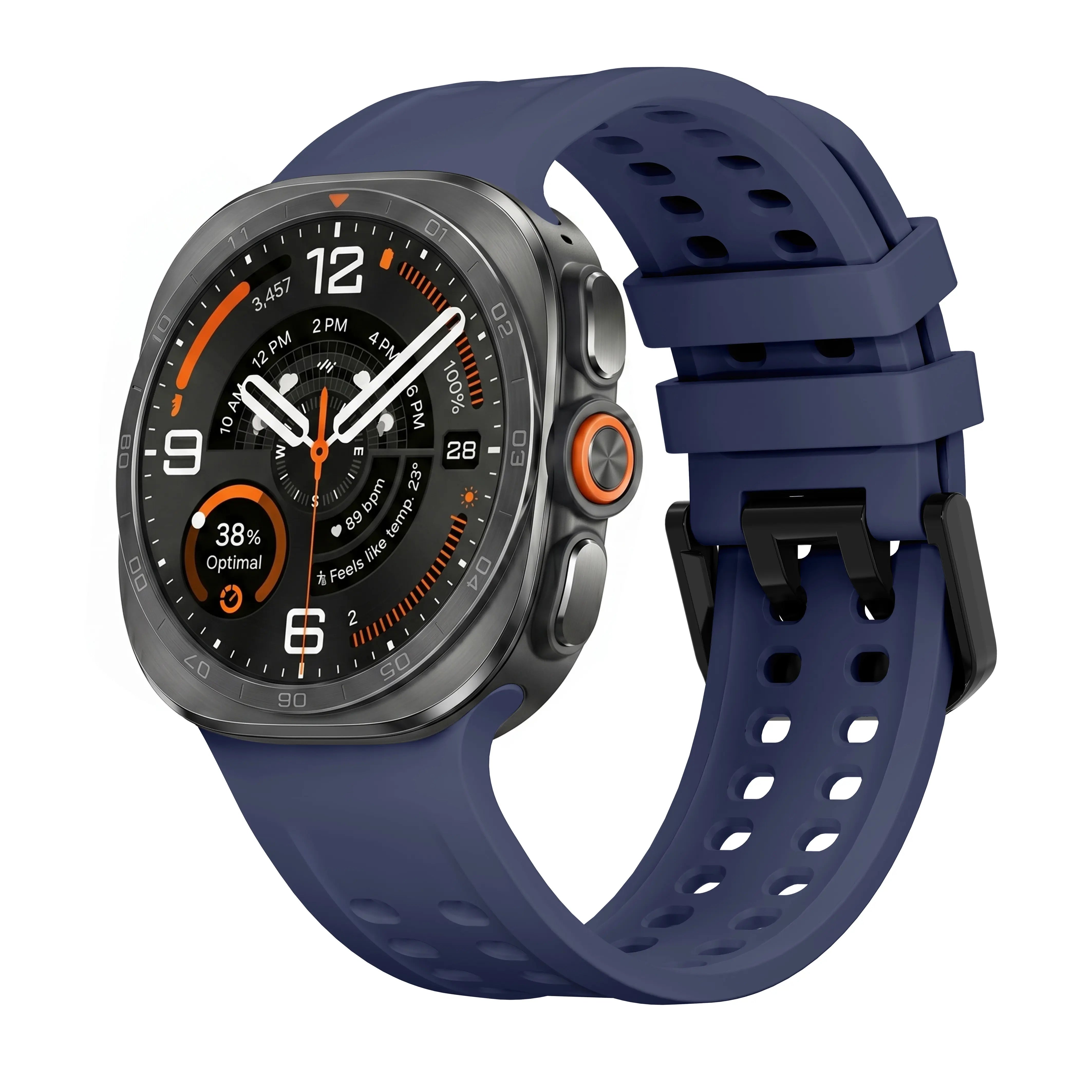 Bracelet silicone Samsung Galaxy Watch Ultra 2 (bleu foncé)