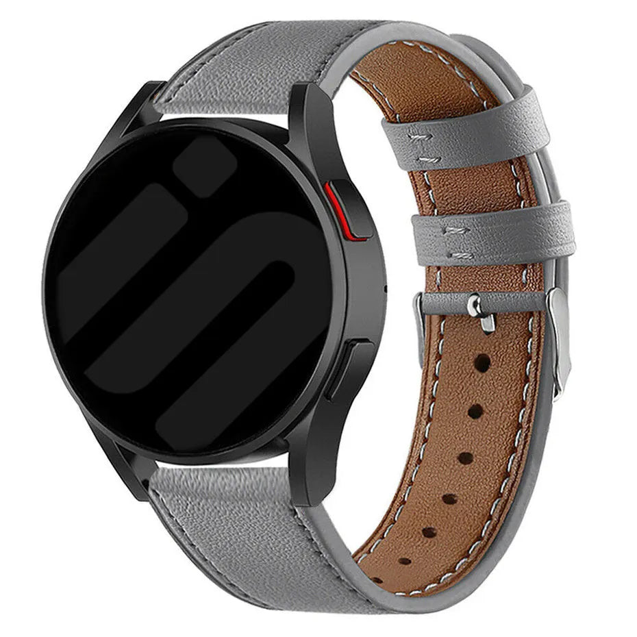 Bracelet cuir moderne Oppo Watch X3 (gris)