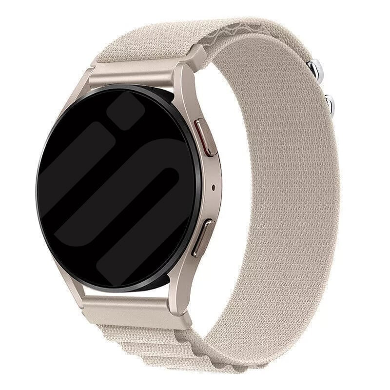 Bracelet nylon Alpine Watch Strap 20mm (lumière stellaire)