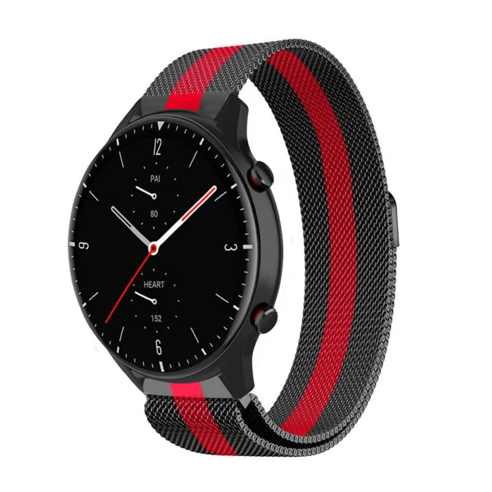 amazfit-gtr-2-milanese-band-zwart-rood