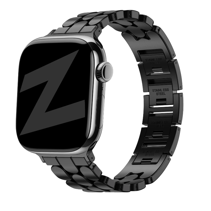 apple watch steel band oval black